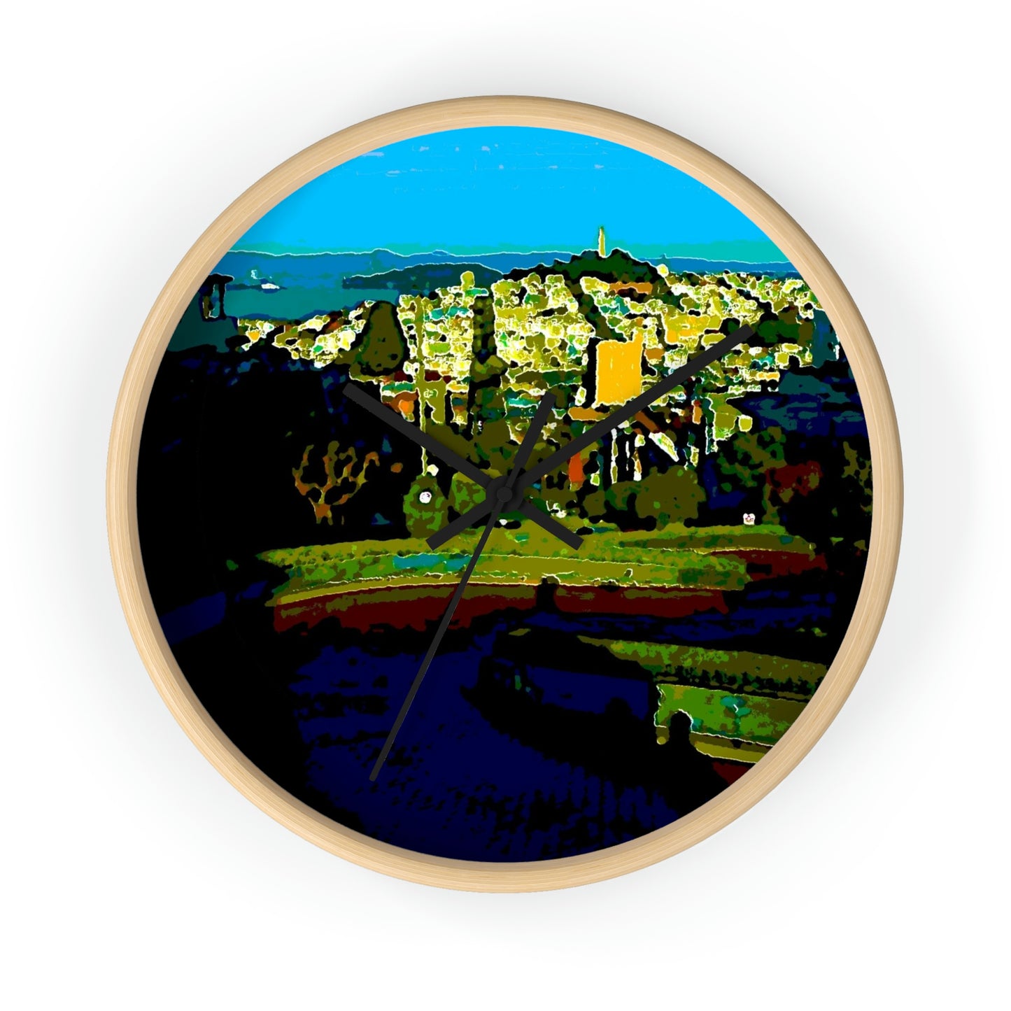 Wall clock ... "Lombard Street San Francisco, CA, USA" ... Family Archives 1970's ... Original Works ...