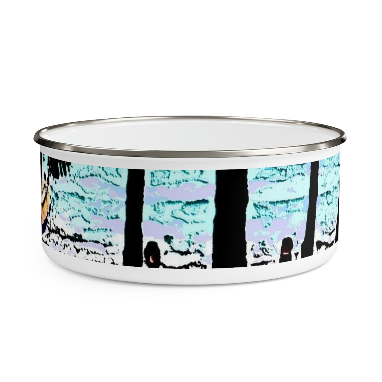 Enamel Bowl ... "A Beautiful Beach Amongst The Palms" ... The Outrigger Waikiki, Honolulu, Oahu ... Original Works ...