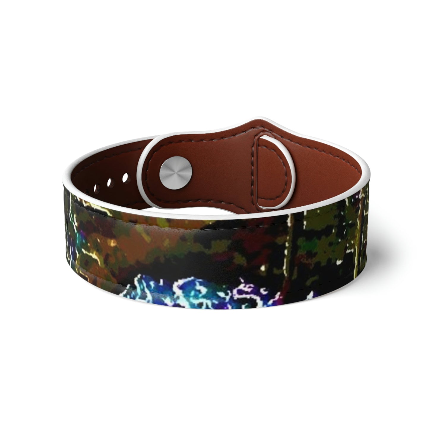 Faux Leather Wristband ... Walikng The Streets & Alleys ... 'Strolling The Canals ... '  ... Original Works  ...