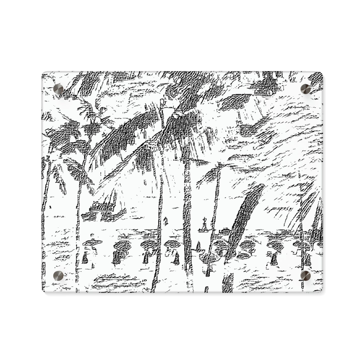 Acrylic Wall Art Panels ... "The Royal Hawai'ian: Waikiki Beach_Beach" ... Honolulu, HI ... Ocotber 2014 (Halloween) ... Original Works ...