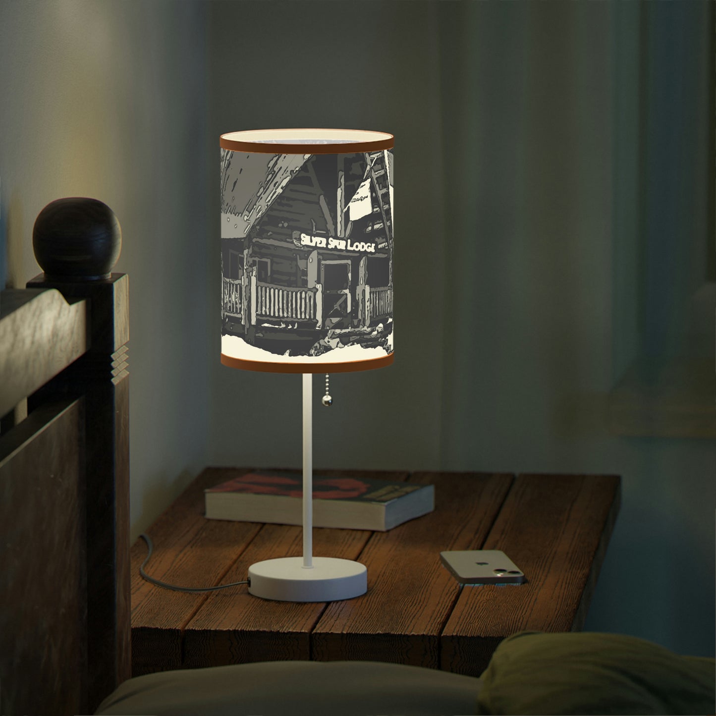 Lamp on a Stand, US|CA plug ... A Beautiful Lodge & Back-Country Outfitter In A Mountain Town ... 'Dixie, Idaho, November 2022' ... Original Works ...