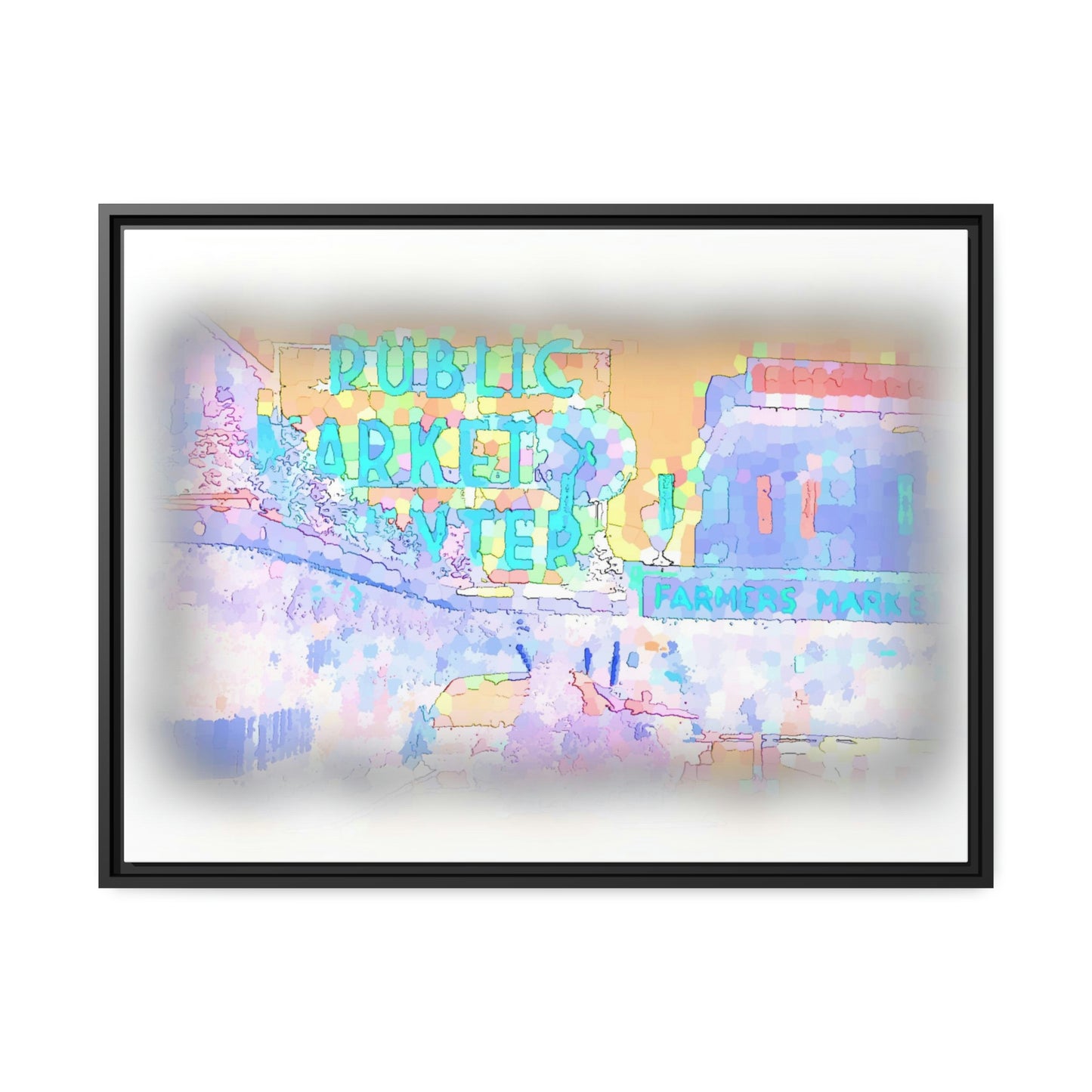 Matte Canvas, Black Frame ... PPM: Pike Place Market ... Original Work ... Winter 2022 ...