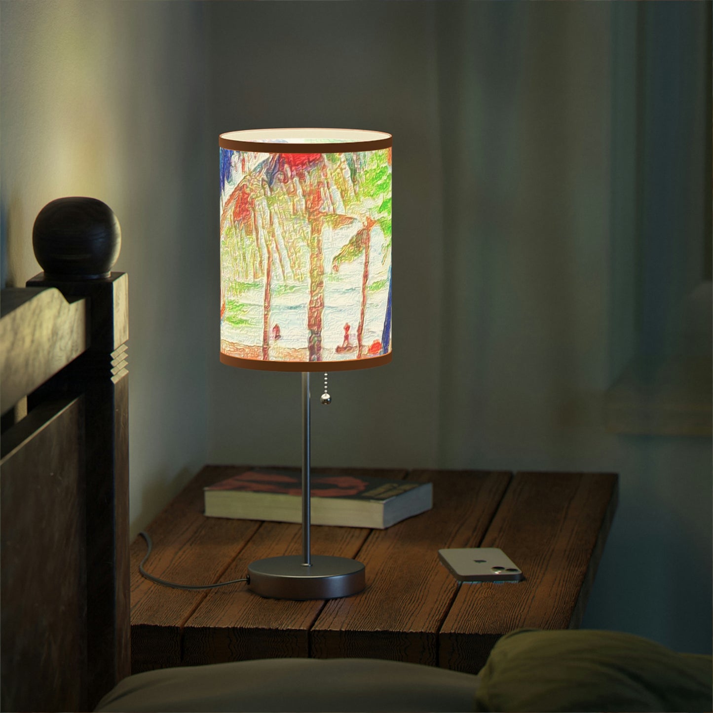 Lamp on a Stand, US|CA plug ... "The Royal Hawai'ian: Waikiki Beach_Beach" ... Honolulu, HI ... Ocotber 2014 (Halloween) ... Original Works ...