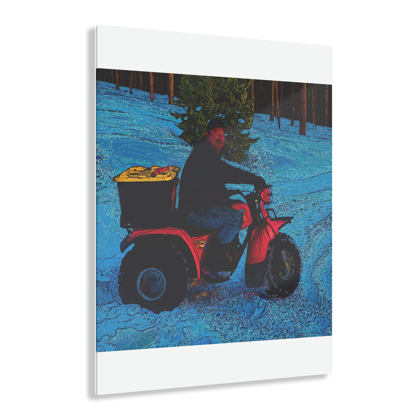 Acrylic Prints ... There's 2-Wheelin ... There's 4-Wheelin ... 'And-Of-Course' ... "There's 3-Wheelin-In-The-Snow" ...  Original Works ...