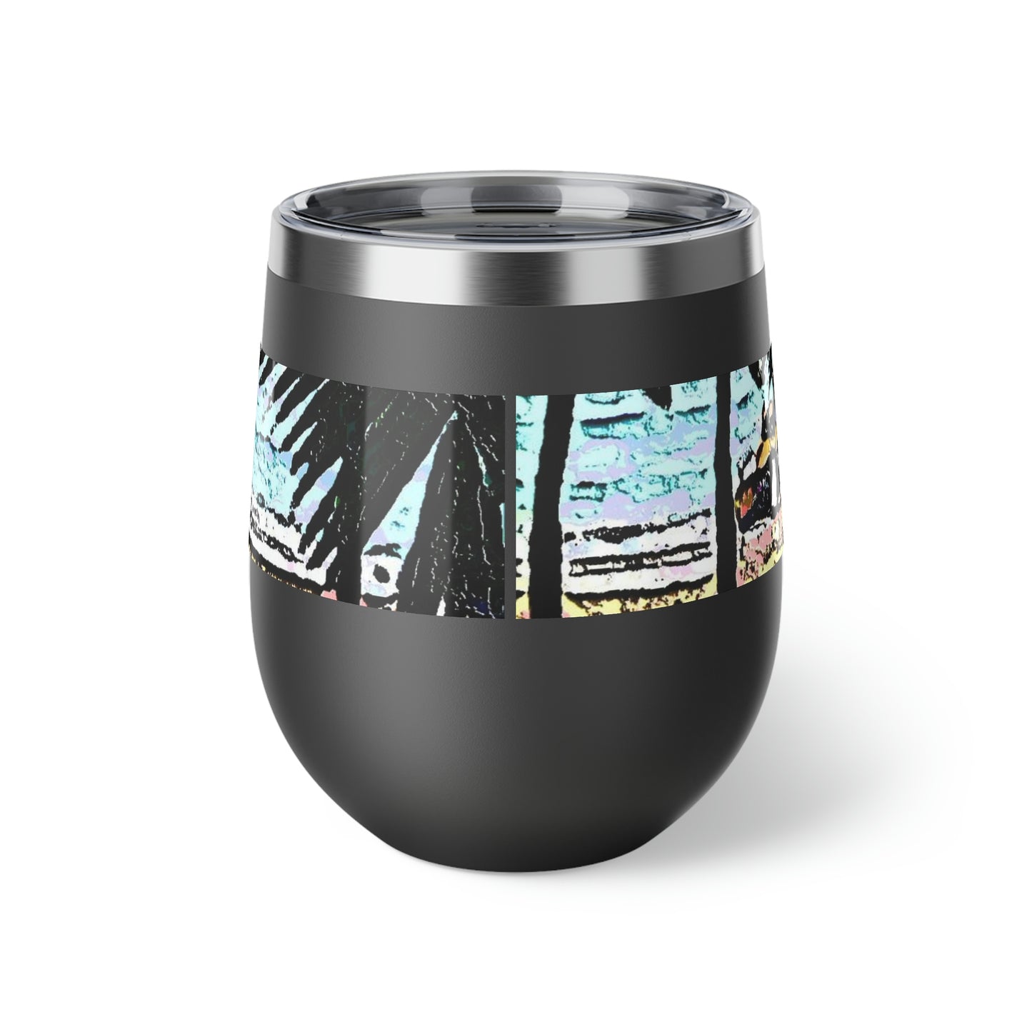 Copper Vacuum Insulated Cup, 12oz ... "A Beautiful Beach Amongst The Palms" ... The Outrigger Waikiki, Honolulu, Oahu ... Original Works ...