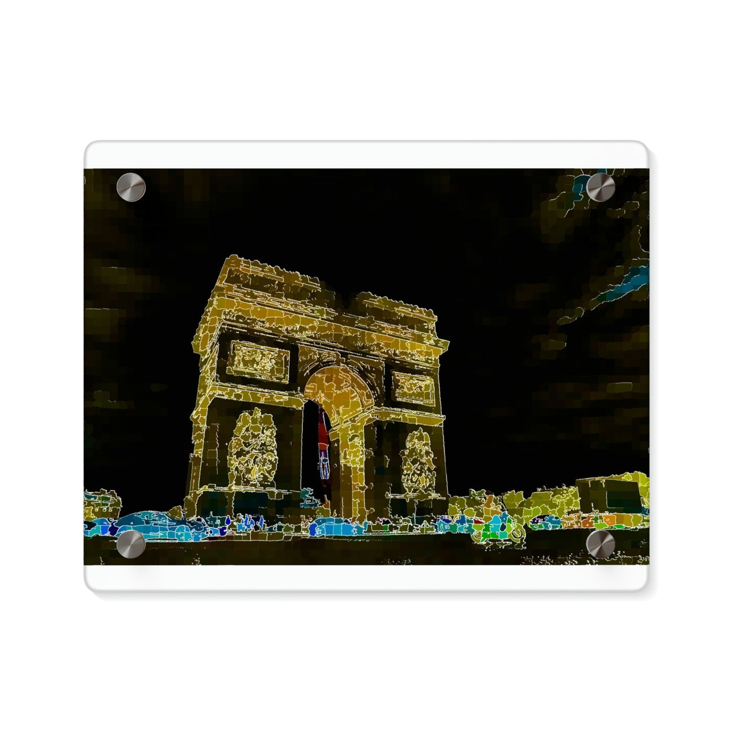 Acrylic Wall Art Panels ...  L'Arc de Triomphe ... 'Barbara Joan Bonnell-Holt Photo' ... Circa 1972 ... Oringinal Works ...