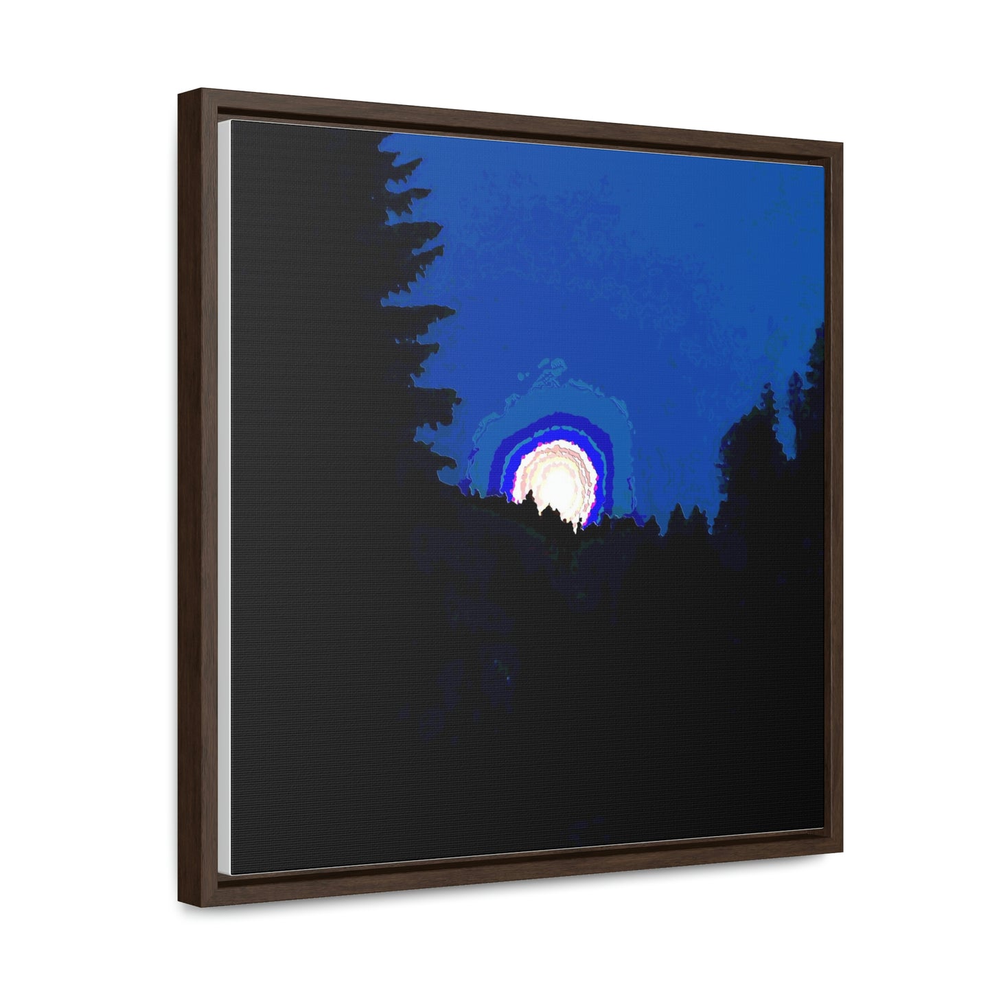 Gallery Canvas Wraps, Square Frame ... "The Road Home" ...' Over The River & Through The Woods To? ...' ... Moonscape Near Elk City, Idaho ... Original Works ... 5Jan23 ...