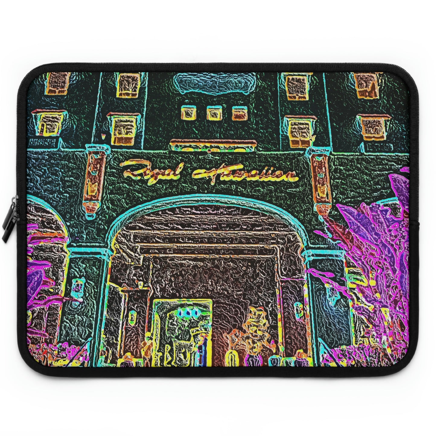 Laptop Sleeve ... "La Grande Entree" At: 'The Pink Palace' ... The Royal Hawai'ian ... Honolulu, HI ... '27Oct2014' ... Original Works ...
