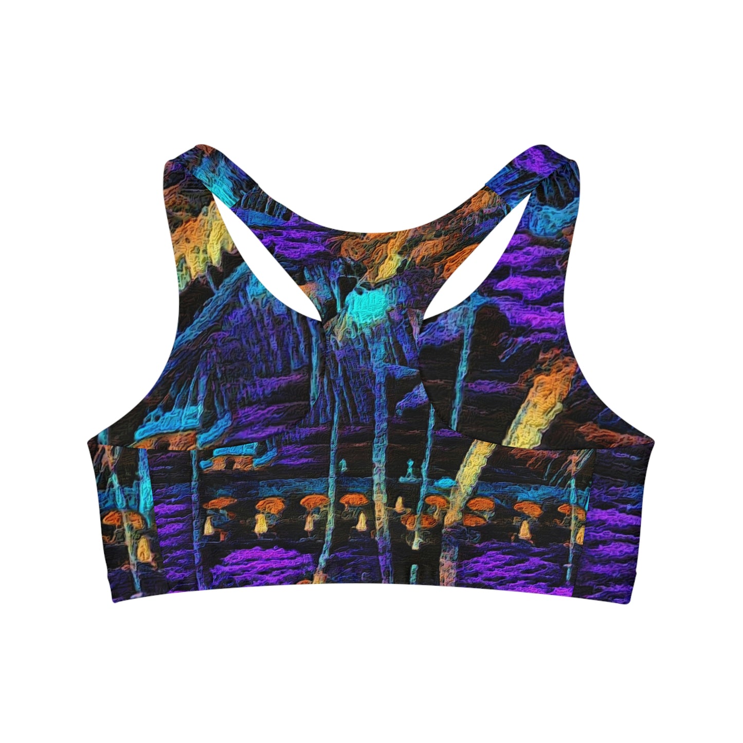 Seamless Sports Bra (AOP) ... "The Royal Hawai'ian: Waikiki Beach_Beach" ... Honolulu, HI ... Ocotber 2014 (Halloween) ... Original Works ...