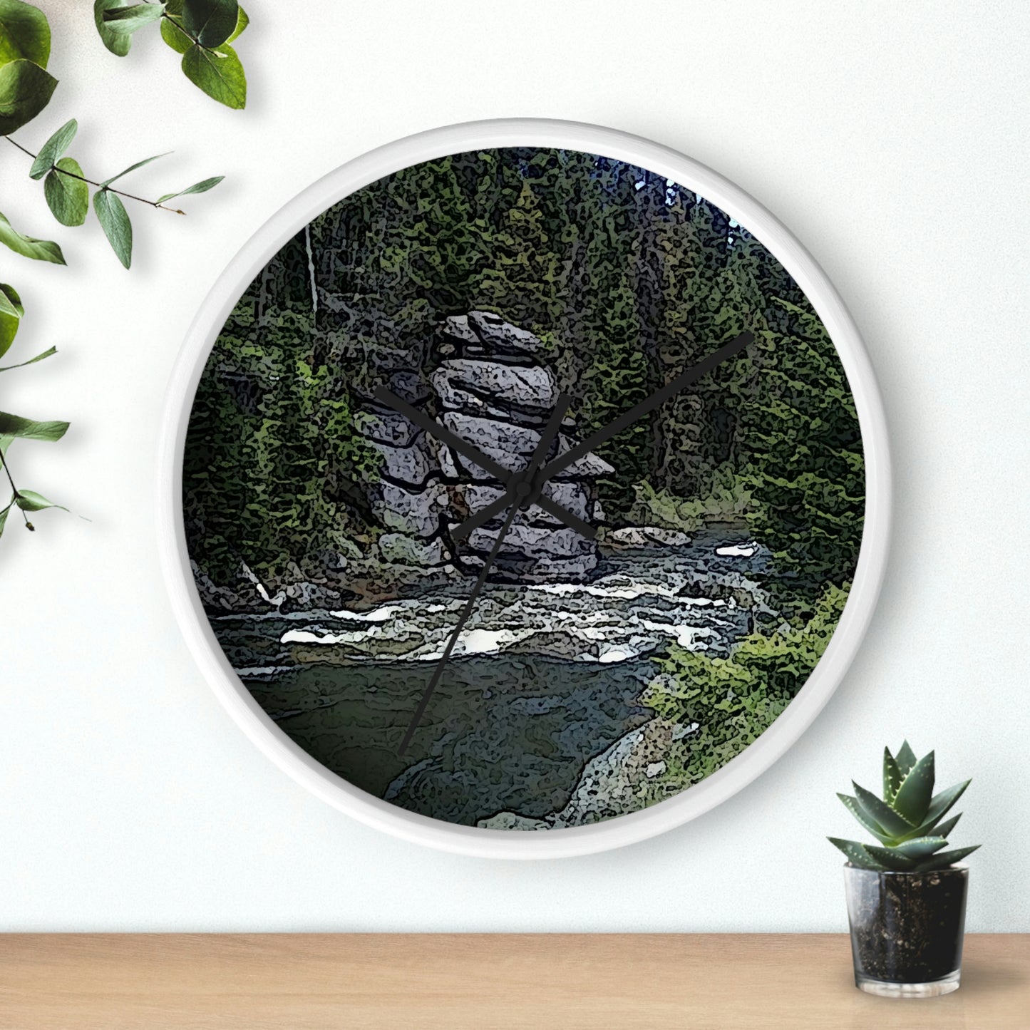 Wall clock ...  "I Am Innocent" ... Tricky-Dick Immortalized ... Nixon Rock: Along The River ... Central Idaho, Summer 2020 ... Original Works ...