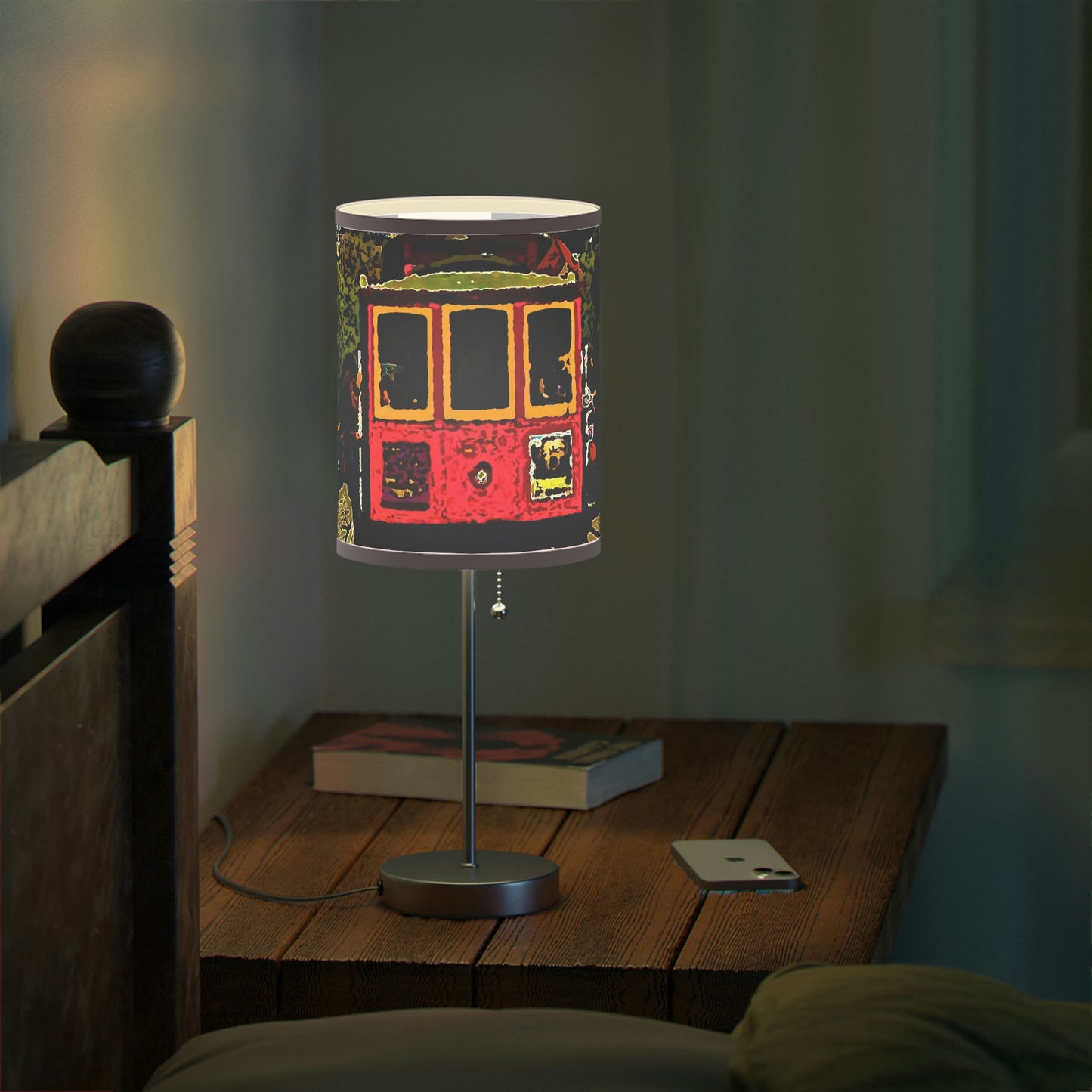 Lamp on a Stand, US|CA plug ... San Francisco ... 'A Rice-A-Roni-A-San Francisco Treat' ... "A Cable Car Classic" ... Family Archives: 1973 ... Original Works ...