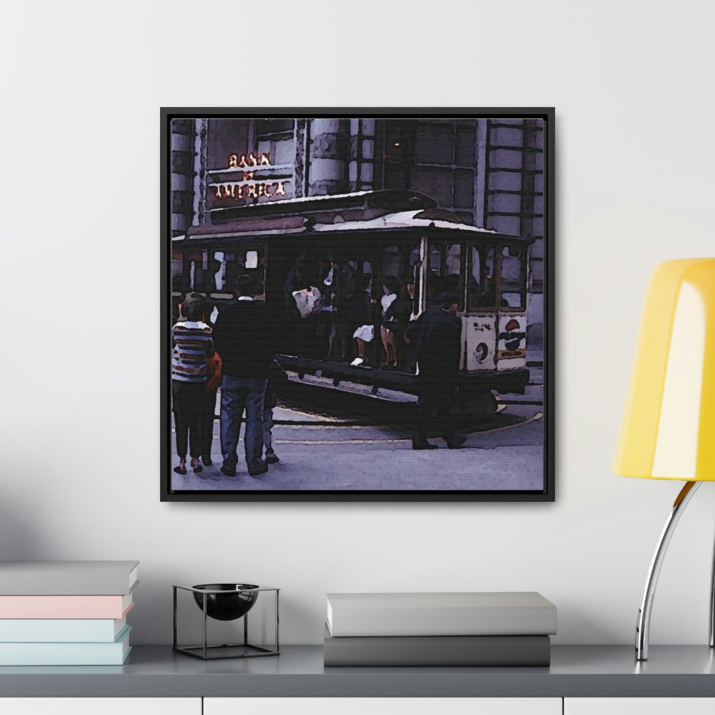Gallery Canvas Wraps, Square Frame ... San Francisco ... 'Rice-A-Roni-A-San Francisco Treat' ... "A Cable Car Classic" ... Family Archives: 1973 ... Original Works ...