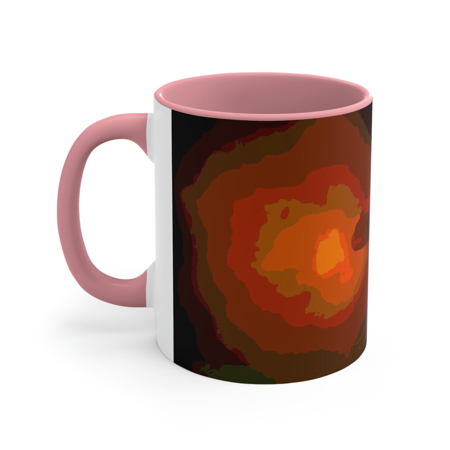 Accent Coffee Mug, 11oz ... Ruger .357 Magnum Early-Morning-Target-Practice ... 'Circa April 2022' ... Original Works ...
