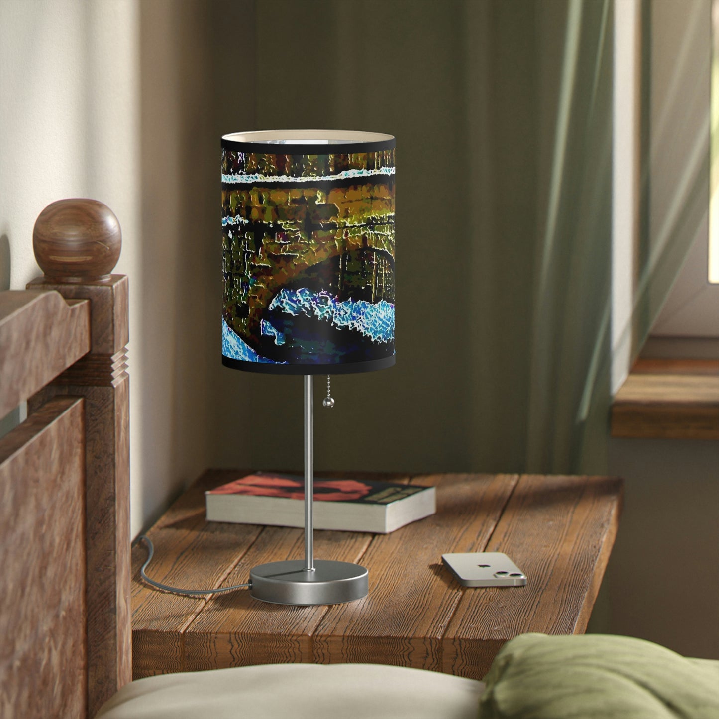 Lamp on a Stand, US|CA plug ... Walikng The Streets & Alleys ... 'Strolling The Canals ... '  ... Original Works  ...