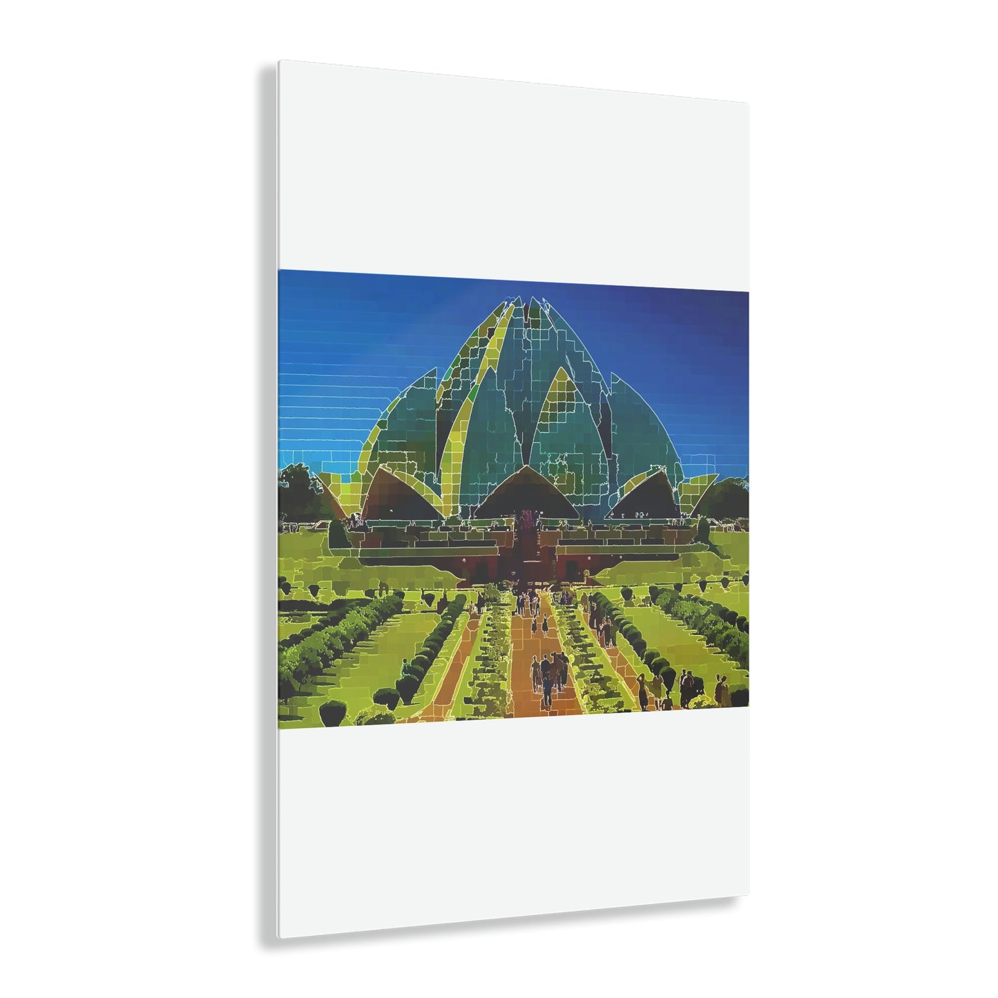 Acrylic Prints ... 'Bahai'i House-Of-Worship' ... "Lotus Temple: Delhi, India, 2008" ... Original Works ...