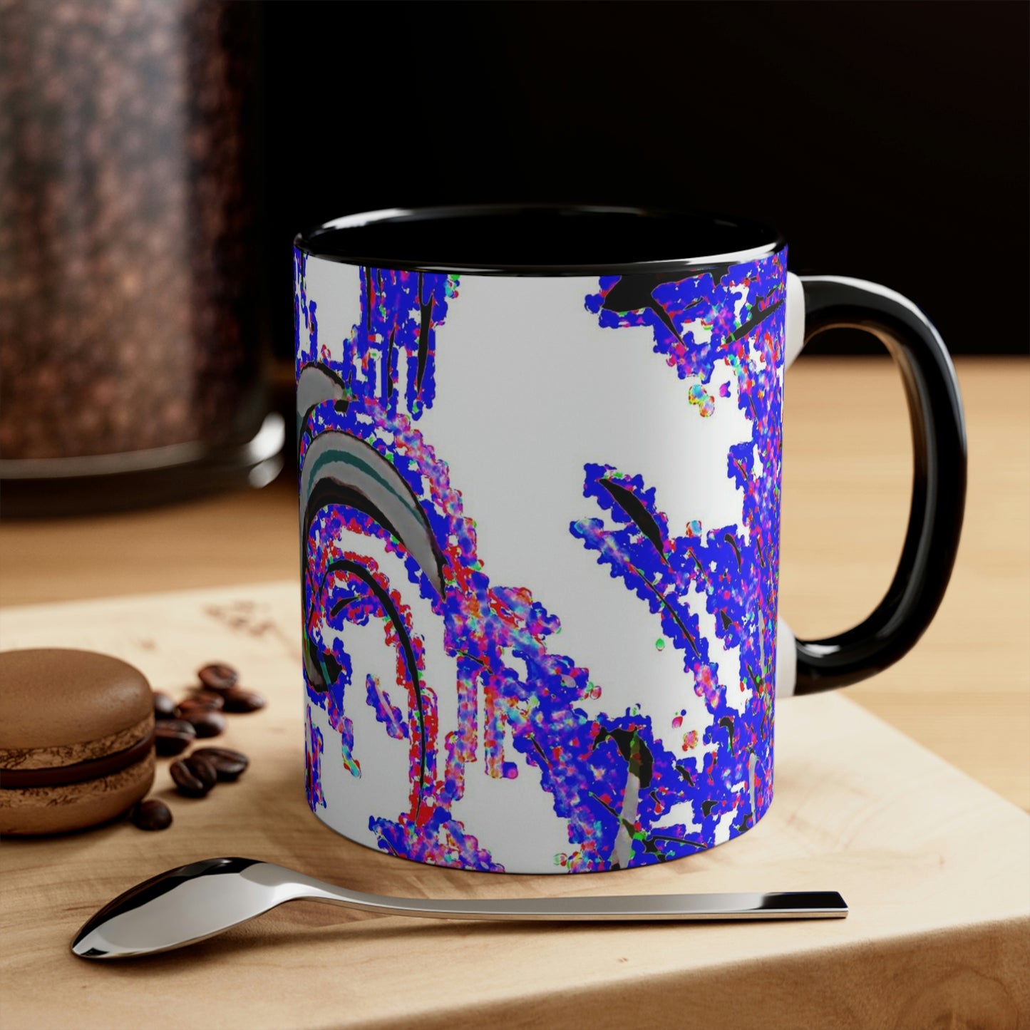 Accent Coffee Mug, 11oz ... "Waning Moon" ... Central Idaho ... October 2022 ... Rendering Time: 22 Hours ... Original Works ...