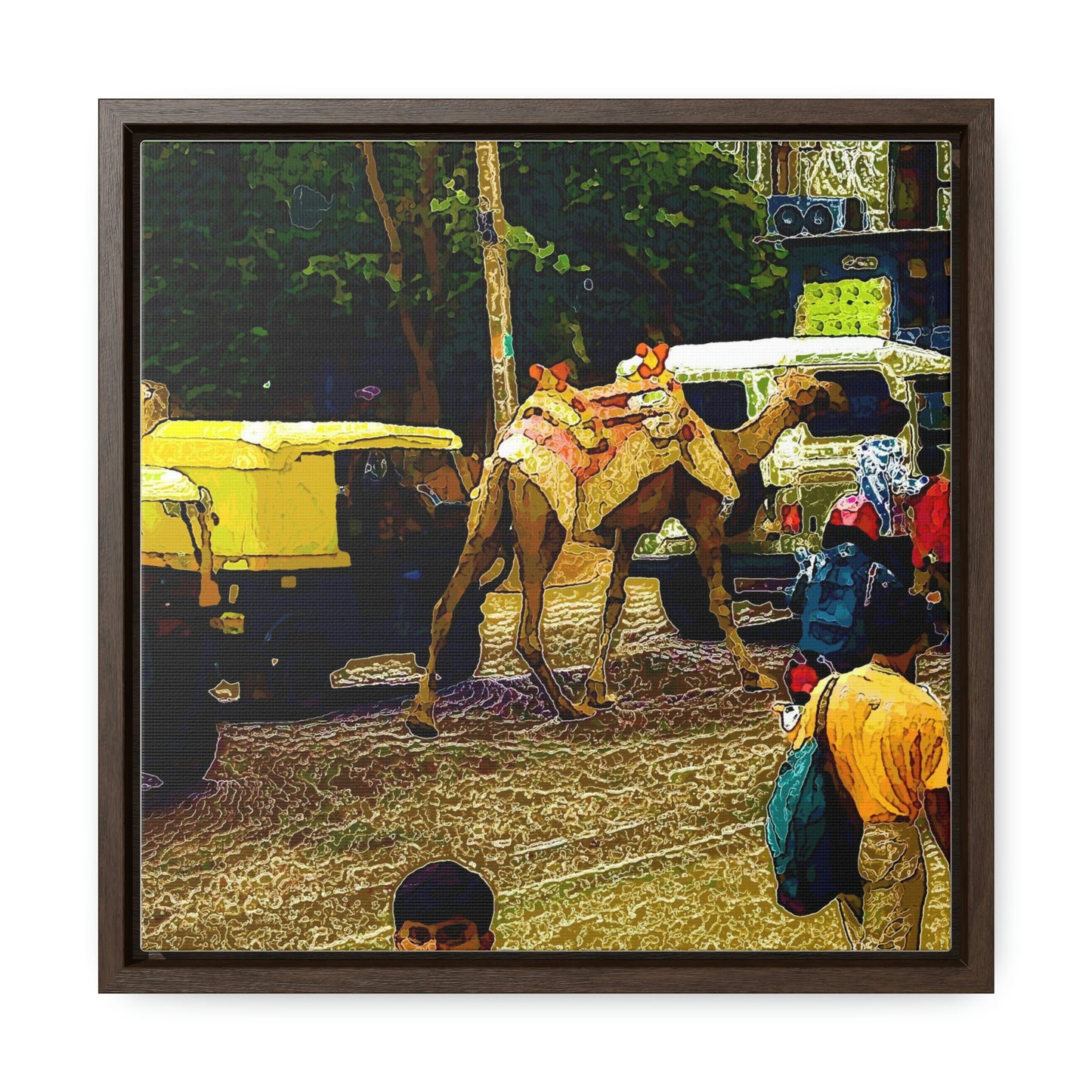 Gallery Canvas Wraps, Square Frame ... "Truckin'-Up-To-Buffalo ... 'Oops - Wrong Country' ... Truckin'-Up-To-New Delll -'E' ... " ... (Delhi, India) ... 5July2007. Original Works ...