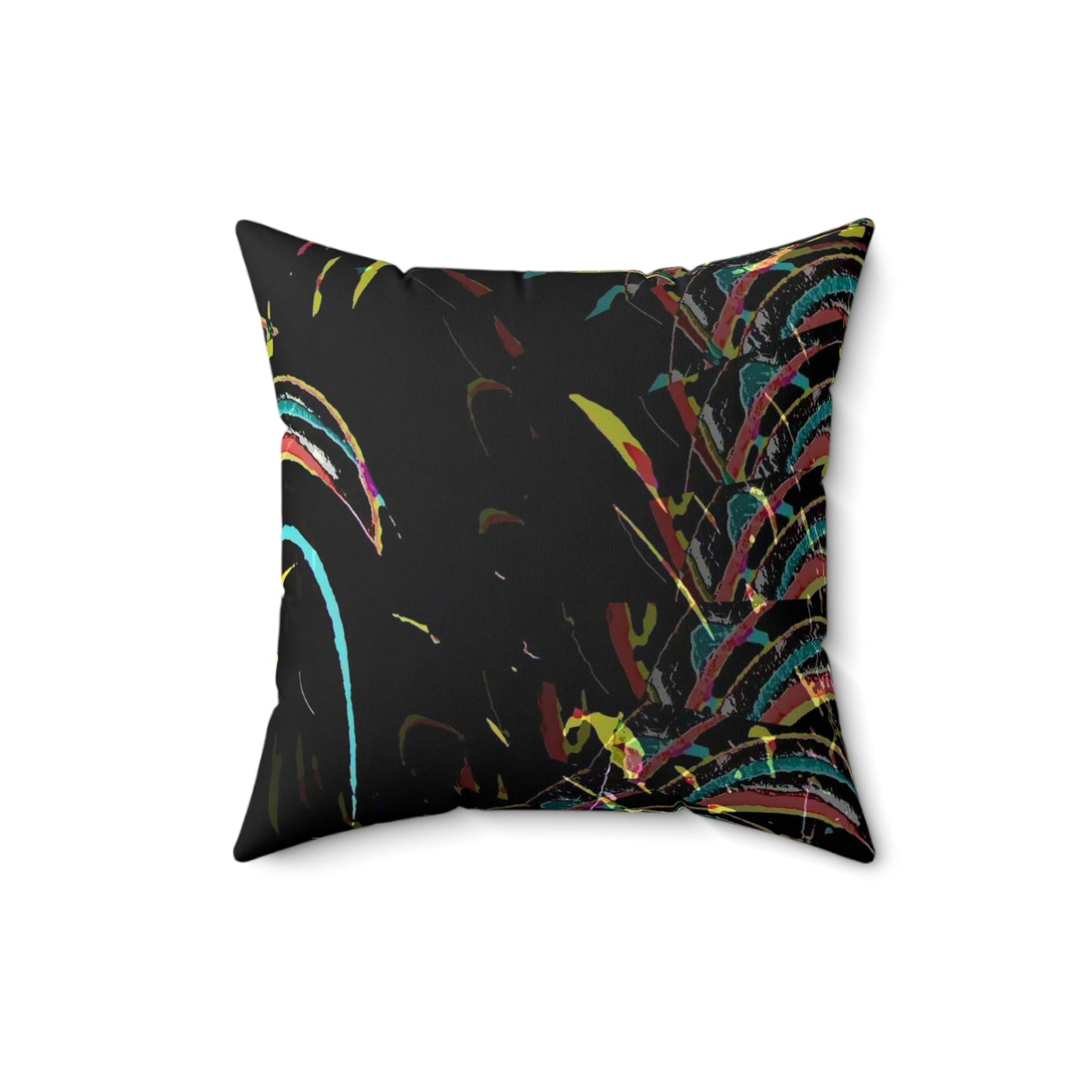 Spun Polyester Square Pillow ... "Waning Moon" ... Central Idaho ... October 2022 ... Rendering Time: 22 Hours ... Original Works ...