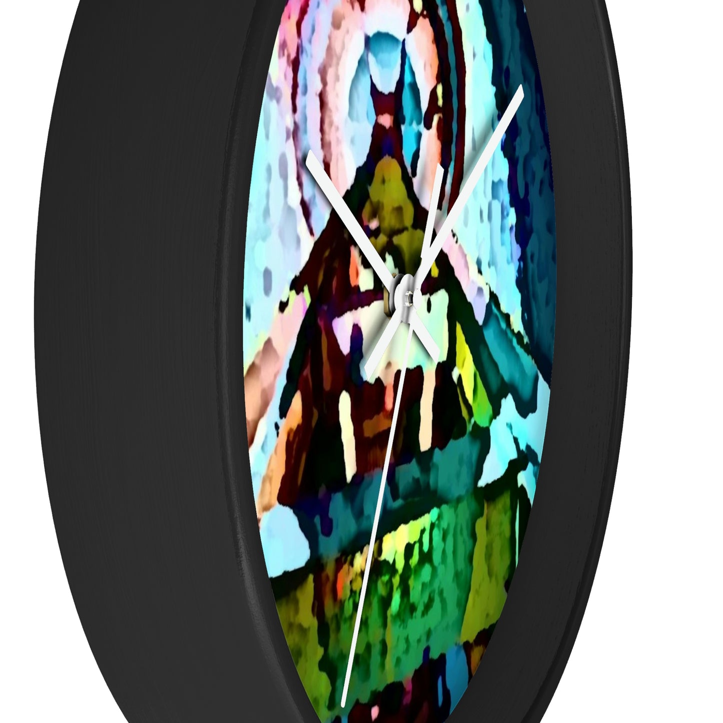 Wall clock ..."Seattle's World Fair" ... Below Space Needle 'Looking Up' ... On A Very Rainy Morning (Father's Family Photo). ... Original ...