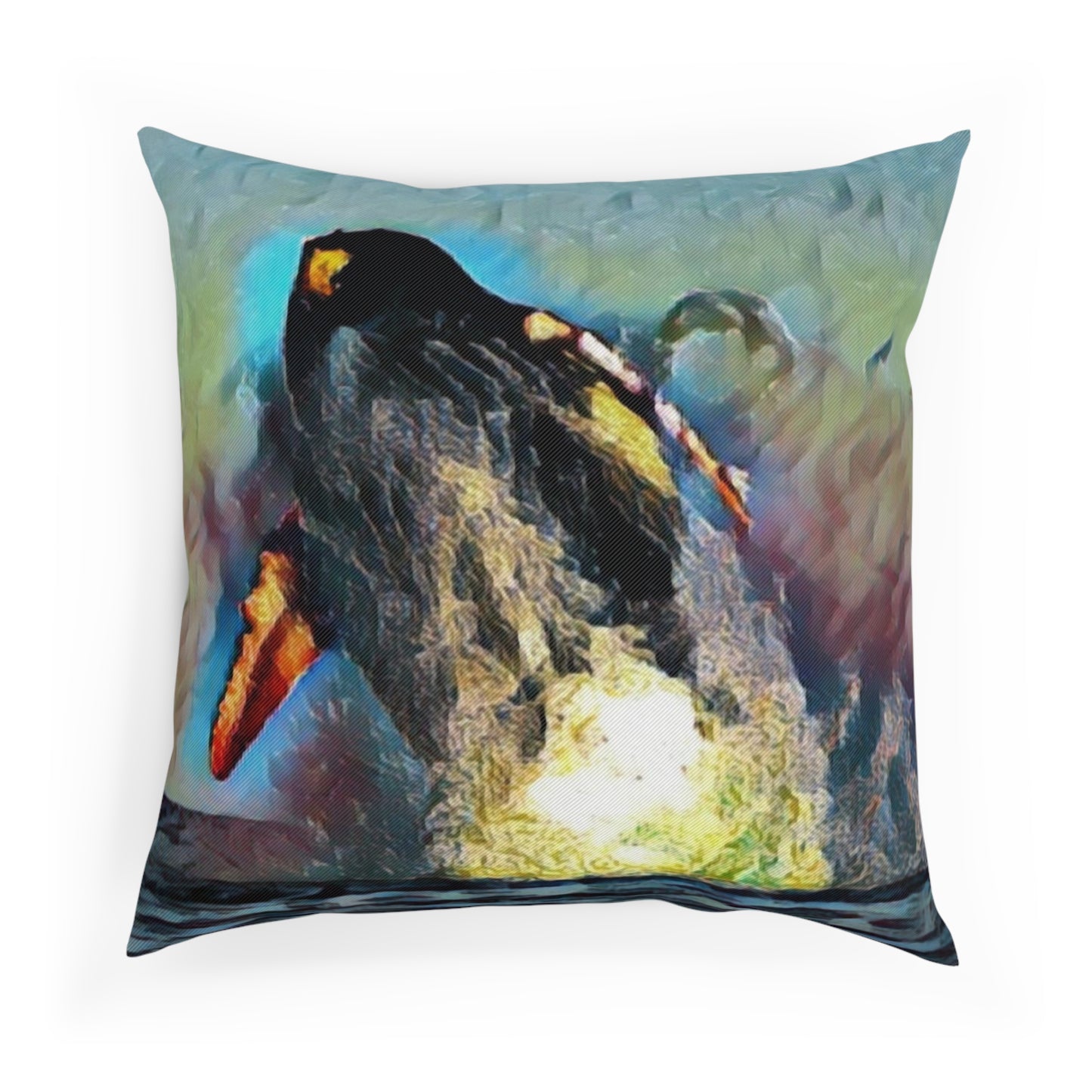 Cushion ... An Extraordinary Humpback Breach ... 'With Explosive Energy' ... Family Archives (KPH) ... Circa: 21st Century. Maui, HI ... Original Works ...