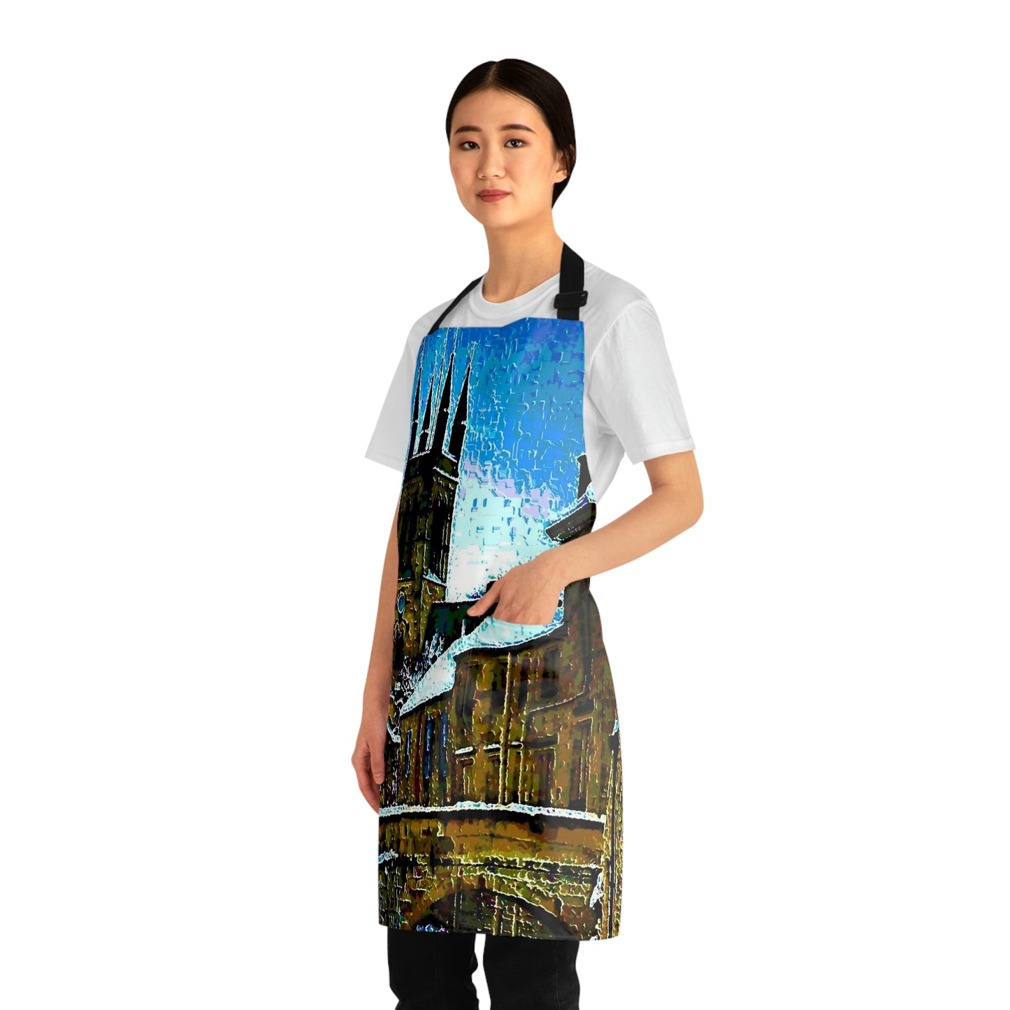 Apron (AOP) ... Walikng The Streets & Alleys ... 'Strolling The Canals ... '  ... Original Works  ...