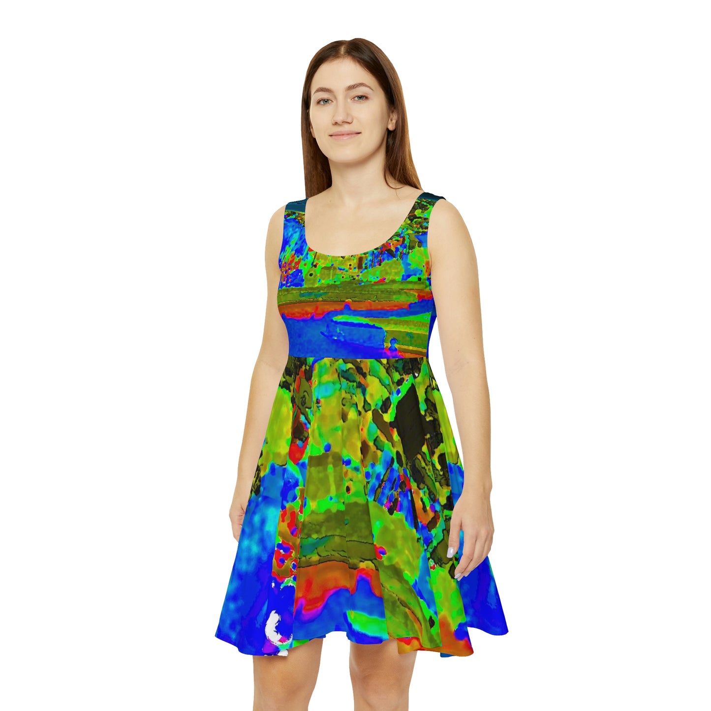 Women's Skater Dress ... "Lombard Street San Francisco, CA, USA" ... Family Archives 1970's ... Original Works ...