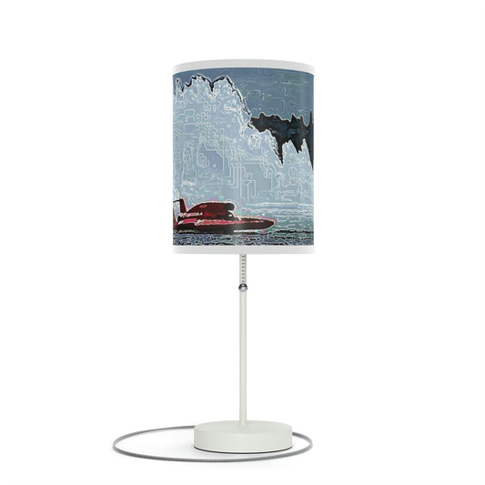 Lamp on a Stand, US|CA plug ... Seattle Columbia Cup On Lake Washington ... "Dave Wilcox Heads For The Win" ... Associate Gift-Photo ... Original Works ...
