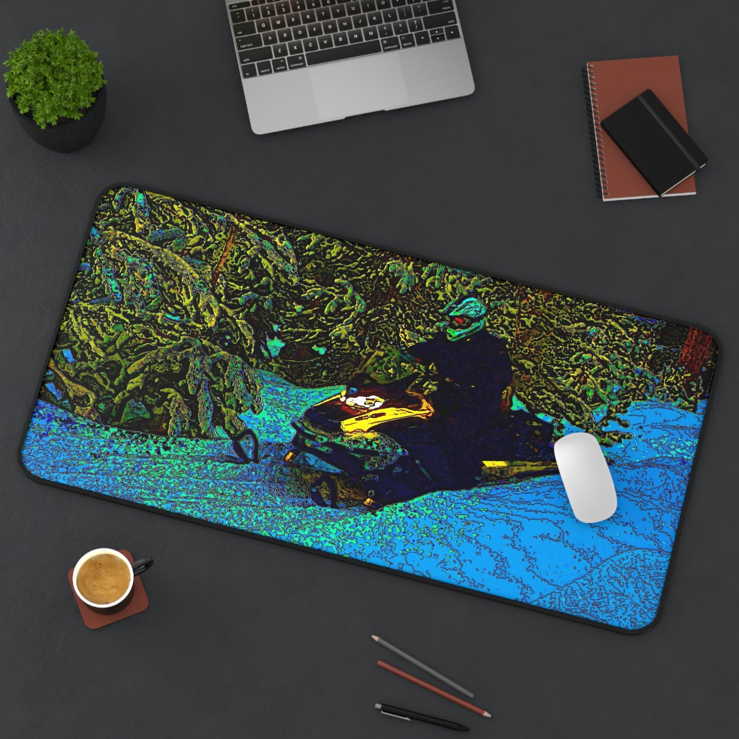 Desk Mat ... Yep ... "Another Day ... Riding Through The Wilderness ... " ... February 2023 ... Original Works ...