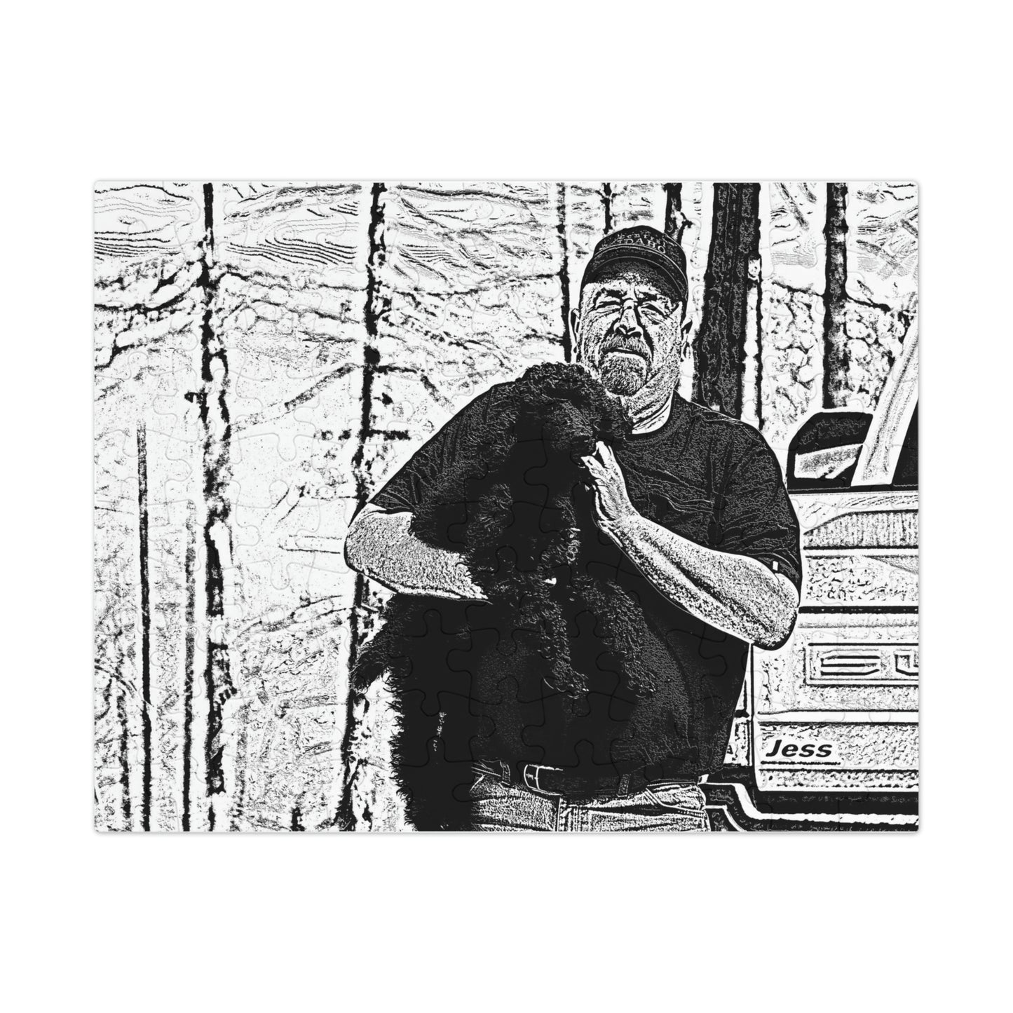 Jigsaw Puzzle (30, 110, 252, 500,1000-Piece) ... Pops & Me ... June 2022 ... California Point Lookout ... The Freeway To MacKay Bar ... Central Idaho Original Works ..
