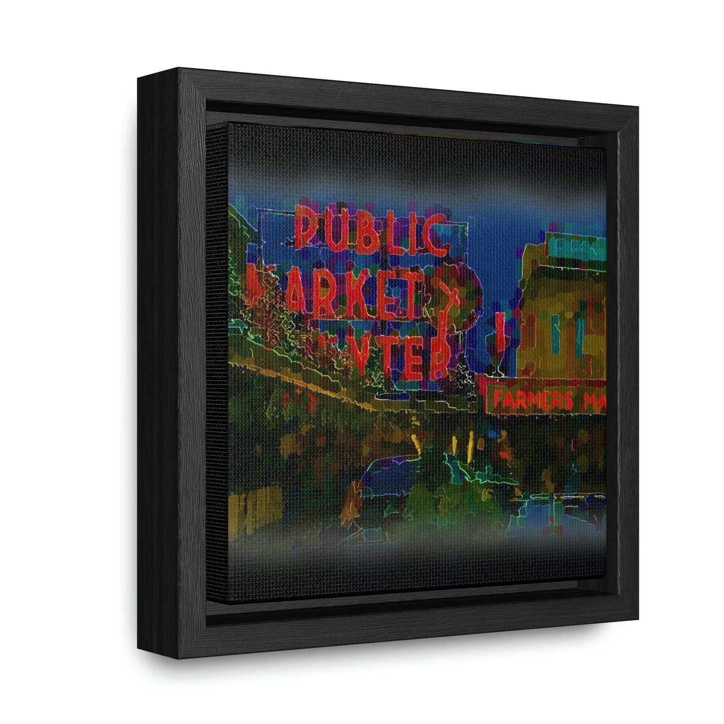 Gallery Canvas Wraps, Square Frame ... PPM: Pike Place Market ... Original Work ... Winter 2022 ...