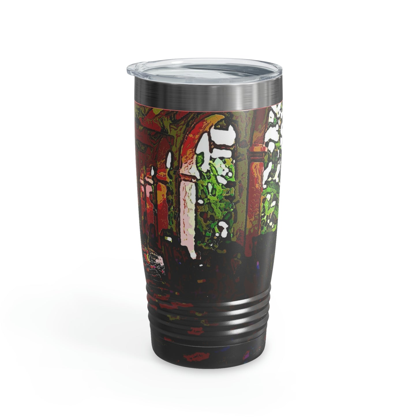 Ringneck Tumbler, 20oz ... Lanai & Rocking Chairs At: 'The Pink Palace' ... The Royal Hawai'ian ... Honolulu, HI ... '27Oct2014' ... Original Works ...