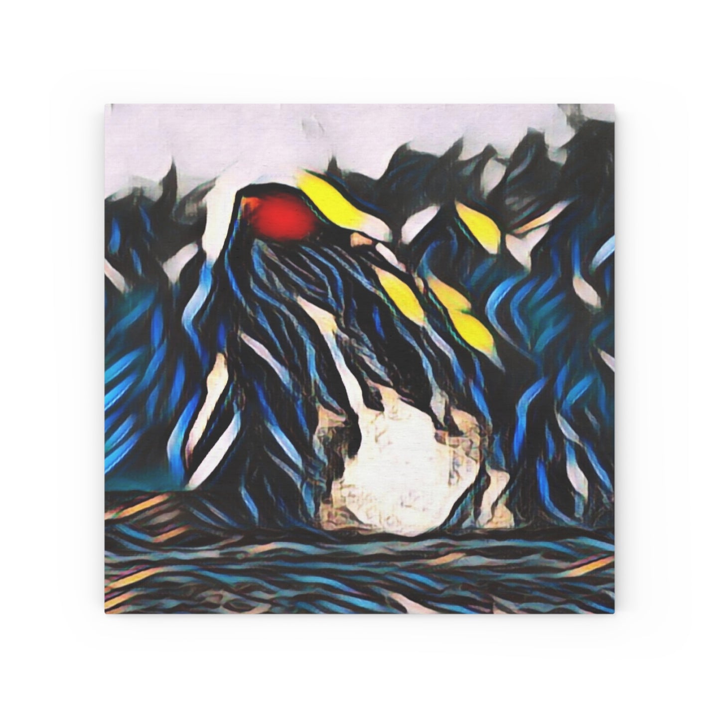 Wood Canvas ... "Ken's Favourite Humpback Breach" ... Circa: 21st Century ... Maui, HI ... Original Works ...