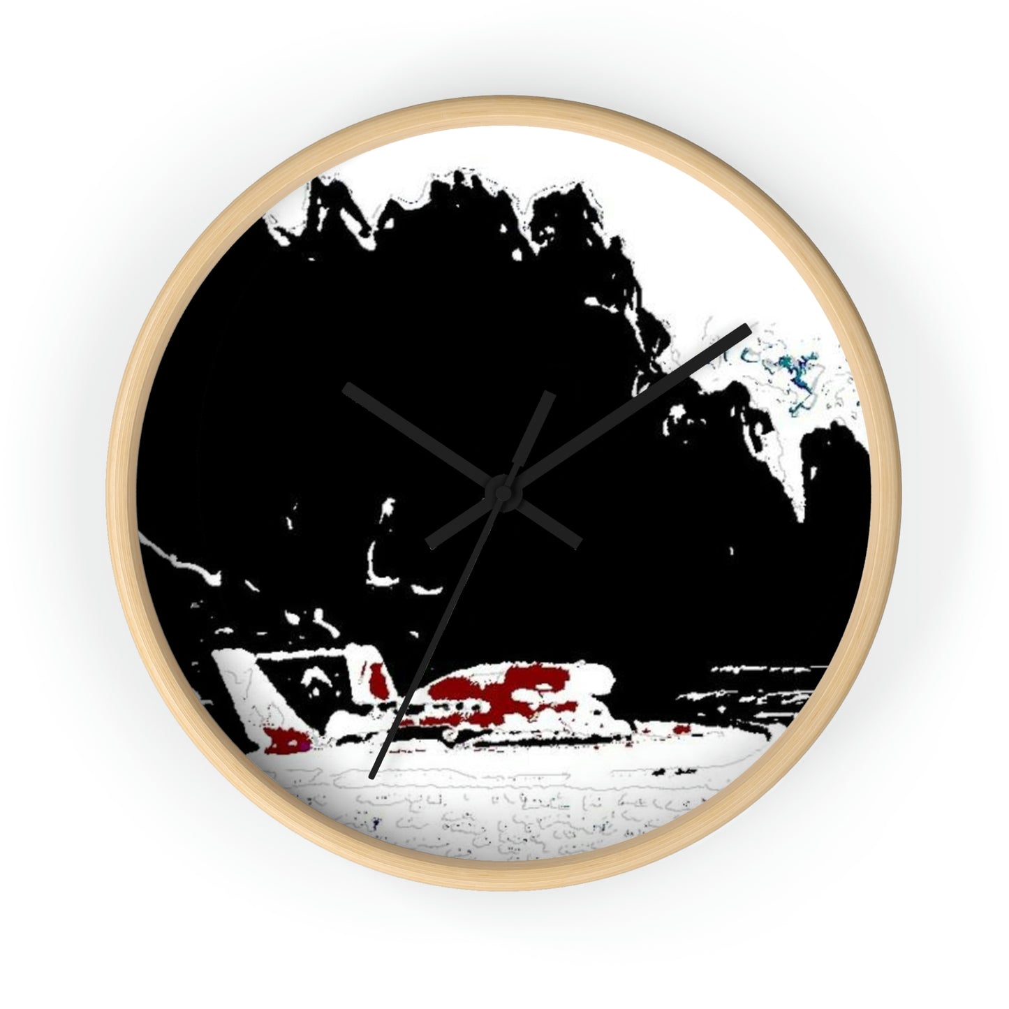 Wall clock ... Seattle Columbia Cup On Lake Washington ... "Dave Wilcox Heads For The Win" ... Associate Gift-Photo ... Original Works ...