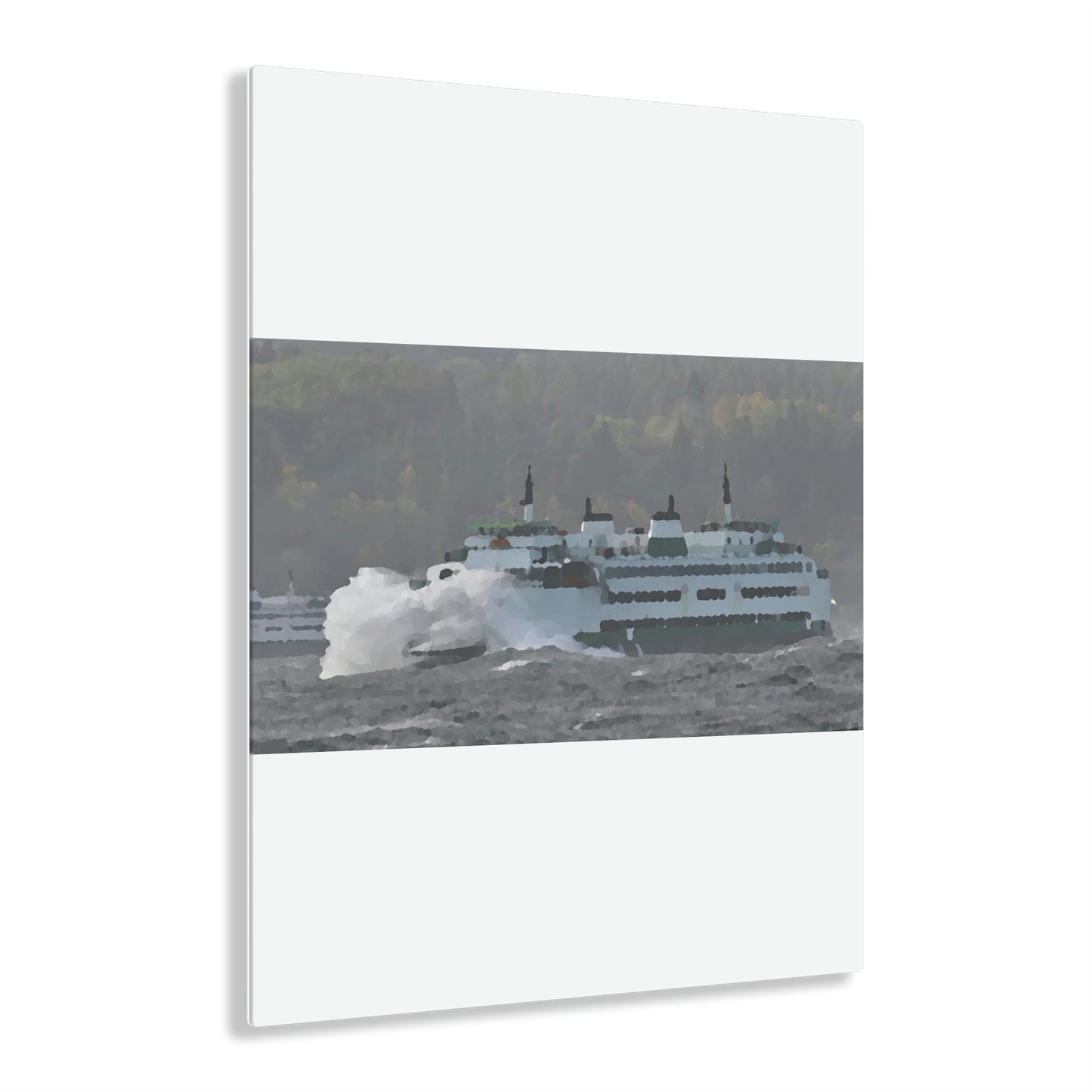 Acrylic Prints ... WADOT Ferry Crossing ... "A Very Rough Day" ... Mulkiteo Route ... Family Archives ... Early 1990's' ... Original Works ...