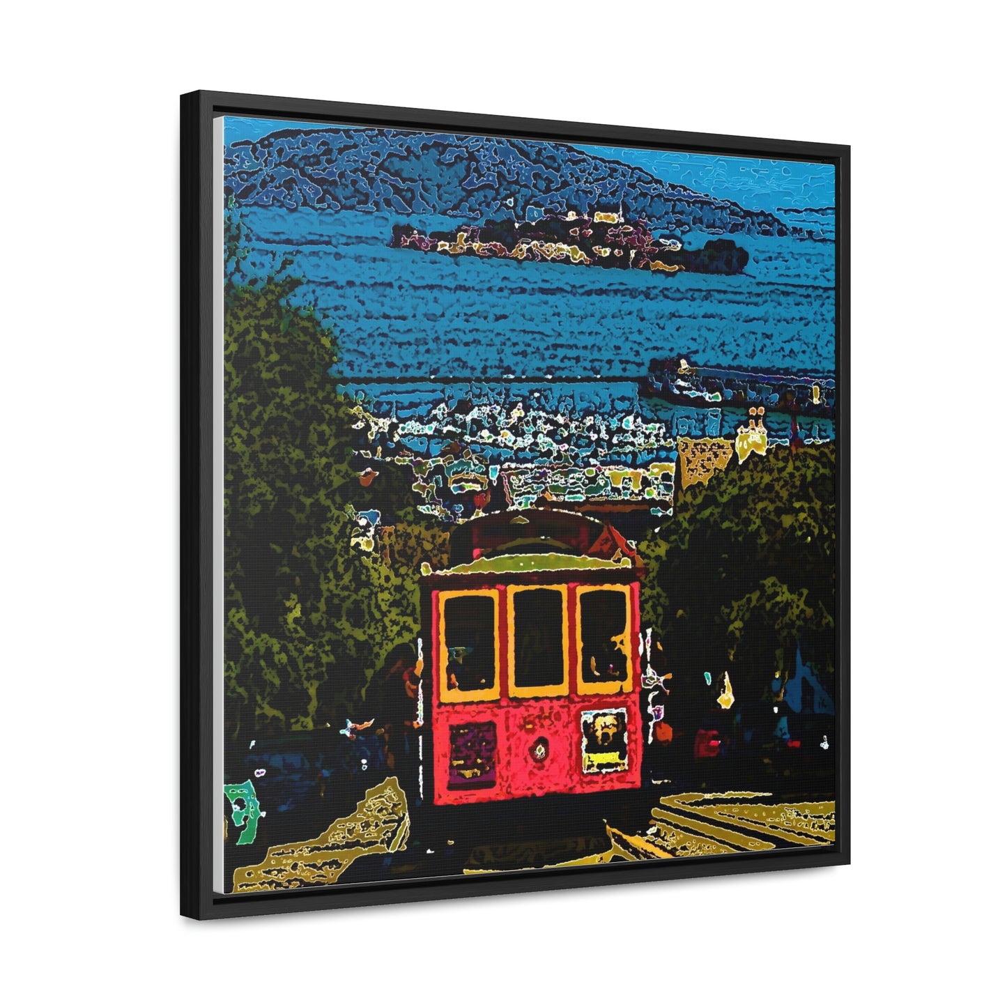 Gallery Canvas Wraps, Square Frame ... San Francisco ... 'A Rice-A-Roni-A-San Francisco Treat' ... "A Cable Car Classic" ... Family Archives: 1973 ... Original Works ...