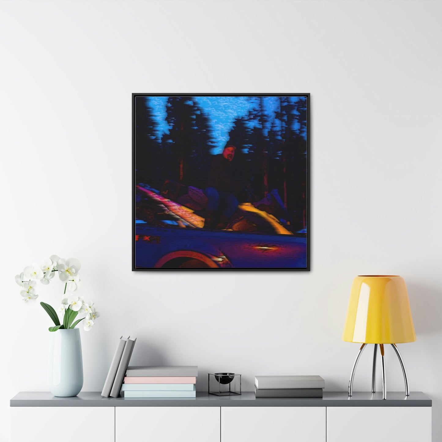 Gallery Canvas Wraps, Square Frame ... Two Modes Of Winter Transportation ... "Which One To Drive Next?" ... Choices-Choices-Choices ... Circa 4Jan23 ... Original Works ...