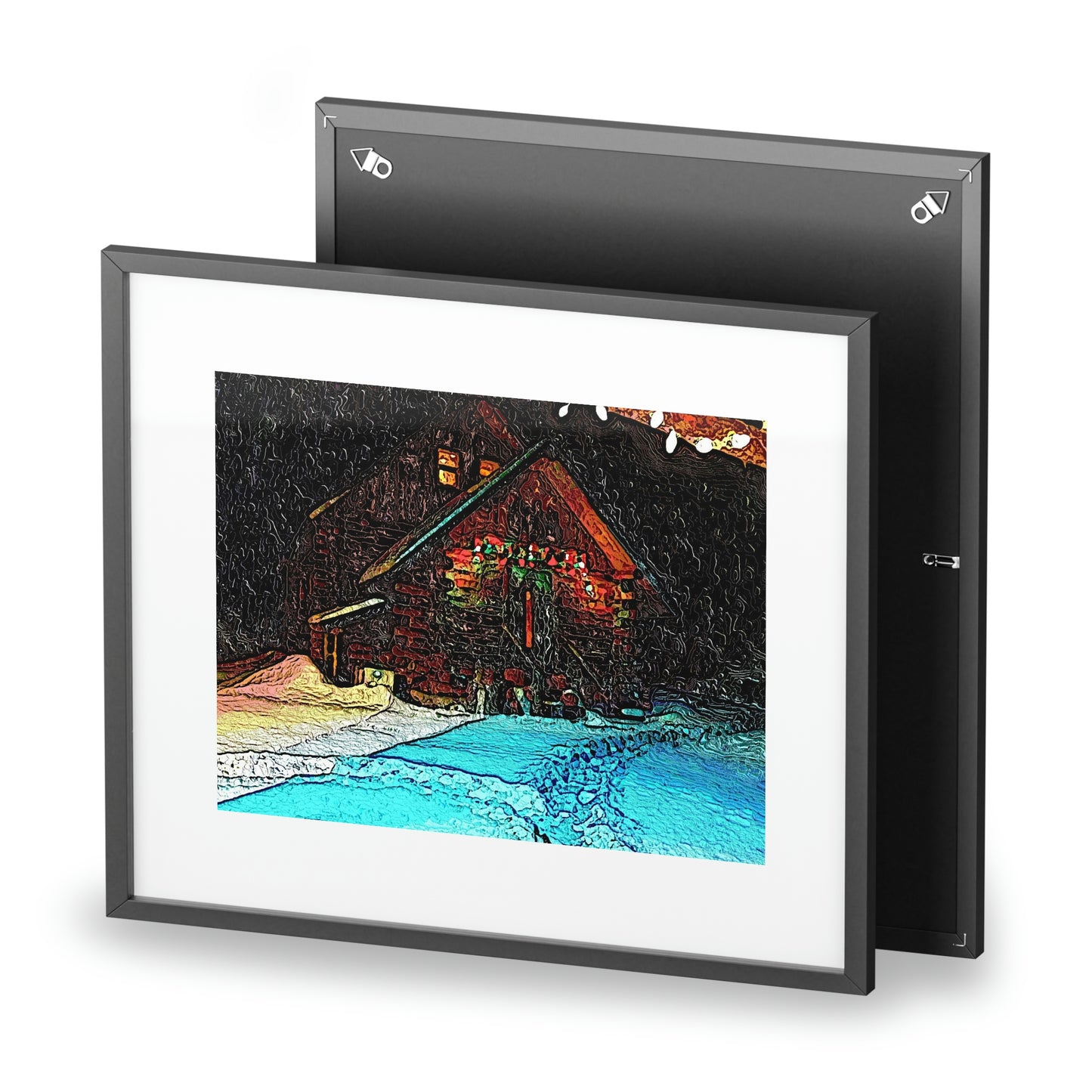 Framed Posters, Matte  ... "A Very, Very Snowy November Morning" ...
