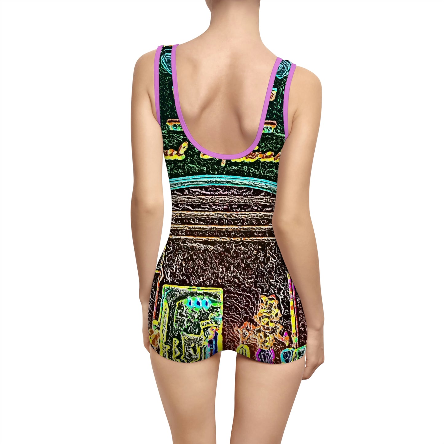 Women's Vintage Swimsuit ... "La Grande Entree" At: 'The Pink Palace' ... The Royal Hawai'ian ... Honolulu, HI ... '27Oct2014' ... Original Works ...