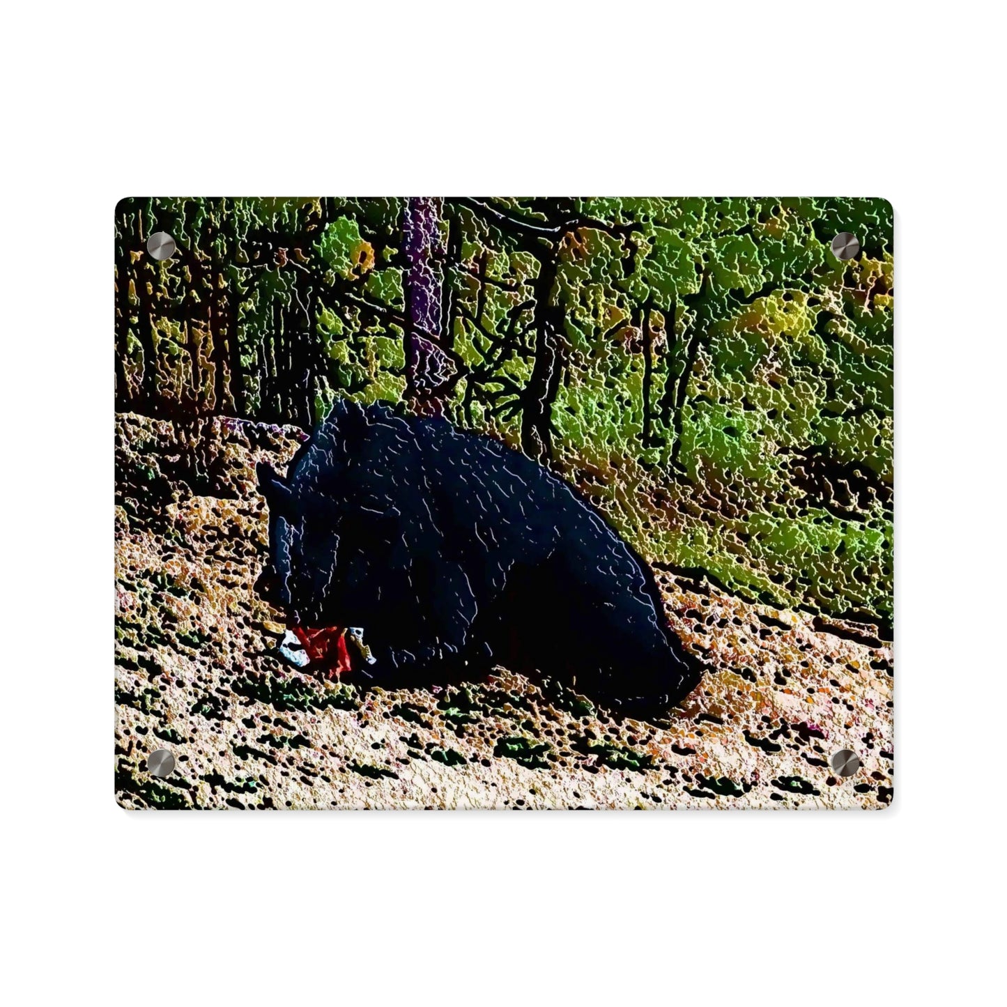 Acrylic Wall Art Panels ... RCY: "Rhett Creek Yogi ... '500 Lbs Of Autumn Season Hunger' ..."  ... September 2022 ... Central Idaho ... Original Works ...