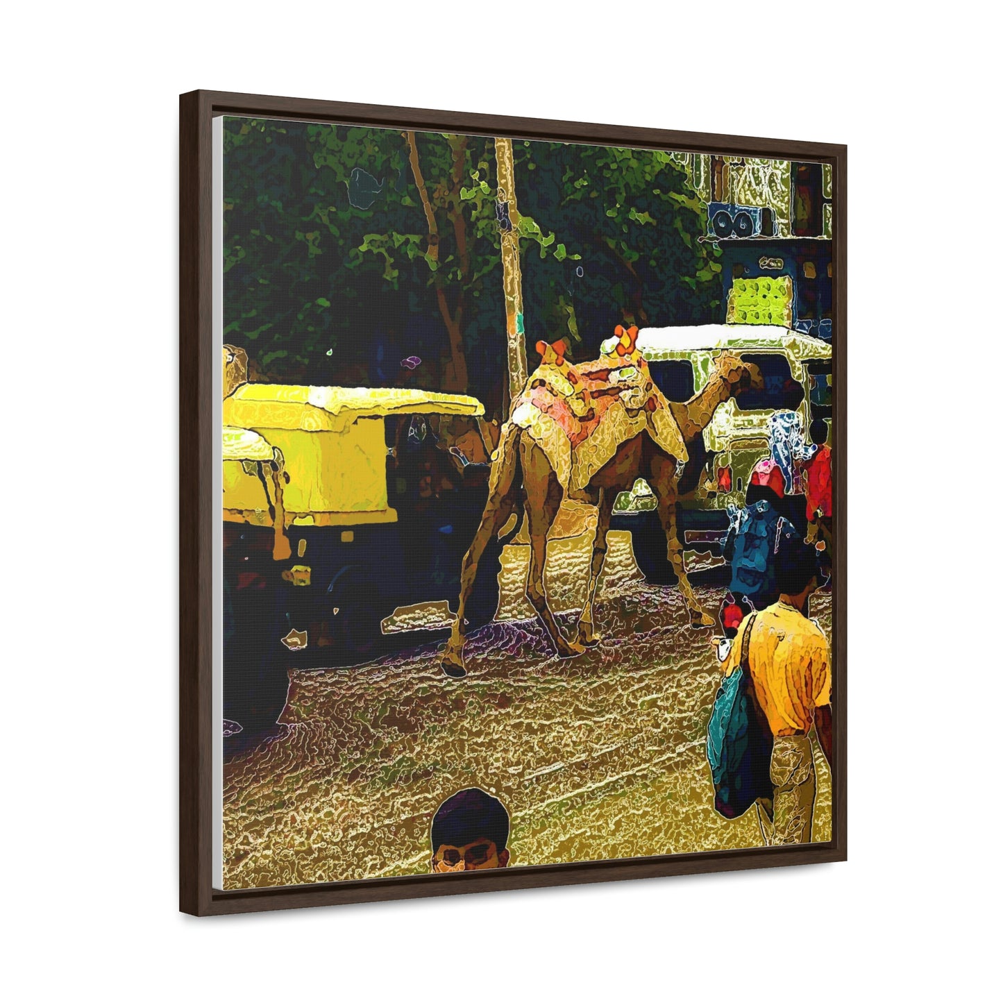 Gallery Canvas Wraps, Square Frame ... "Truckin'-Up-To-Buffalo ... 'Oops - Wrong Country' ... Truckin'-Up-To-New Delll -'E' ... " ... (Delhi, India) ... 5July2007. Original Works ...