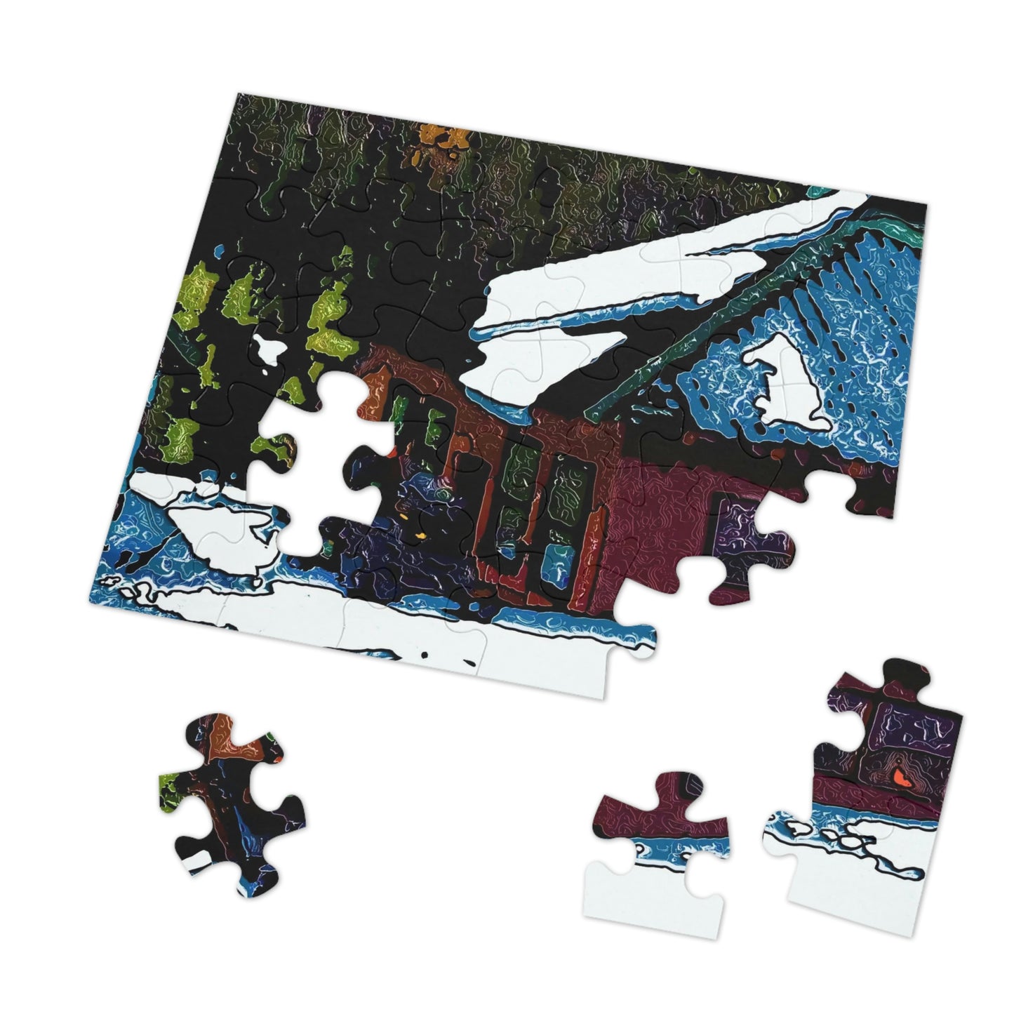 Jigsaw Puzzle (30, 110, 252, 500,1000-Piece) ... Piece-By-Piece ... "Count The Hours & Enjoy The Colors..!" ... Original Works: Phots' Photo: Les Objets D'Art ...
