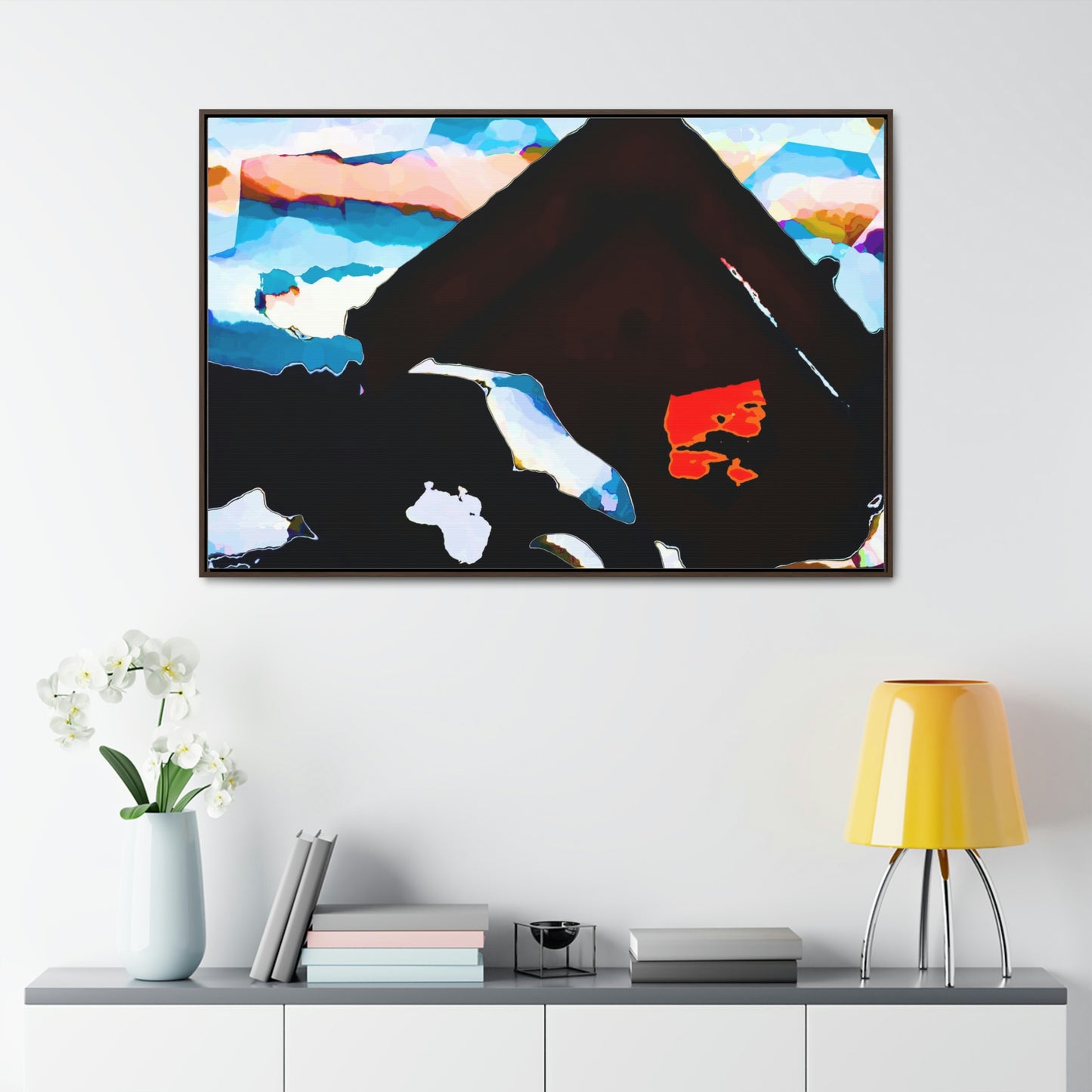 Gallery Canvas Wraps, Horizontal Frame ... After An Intense Snow Storm ... 'Digging Out' ... A Vehicle & Cabin "In The Mountains" ... March 2023 ... Original Works ...