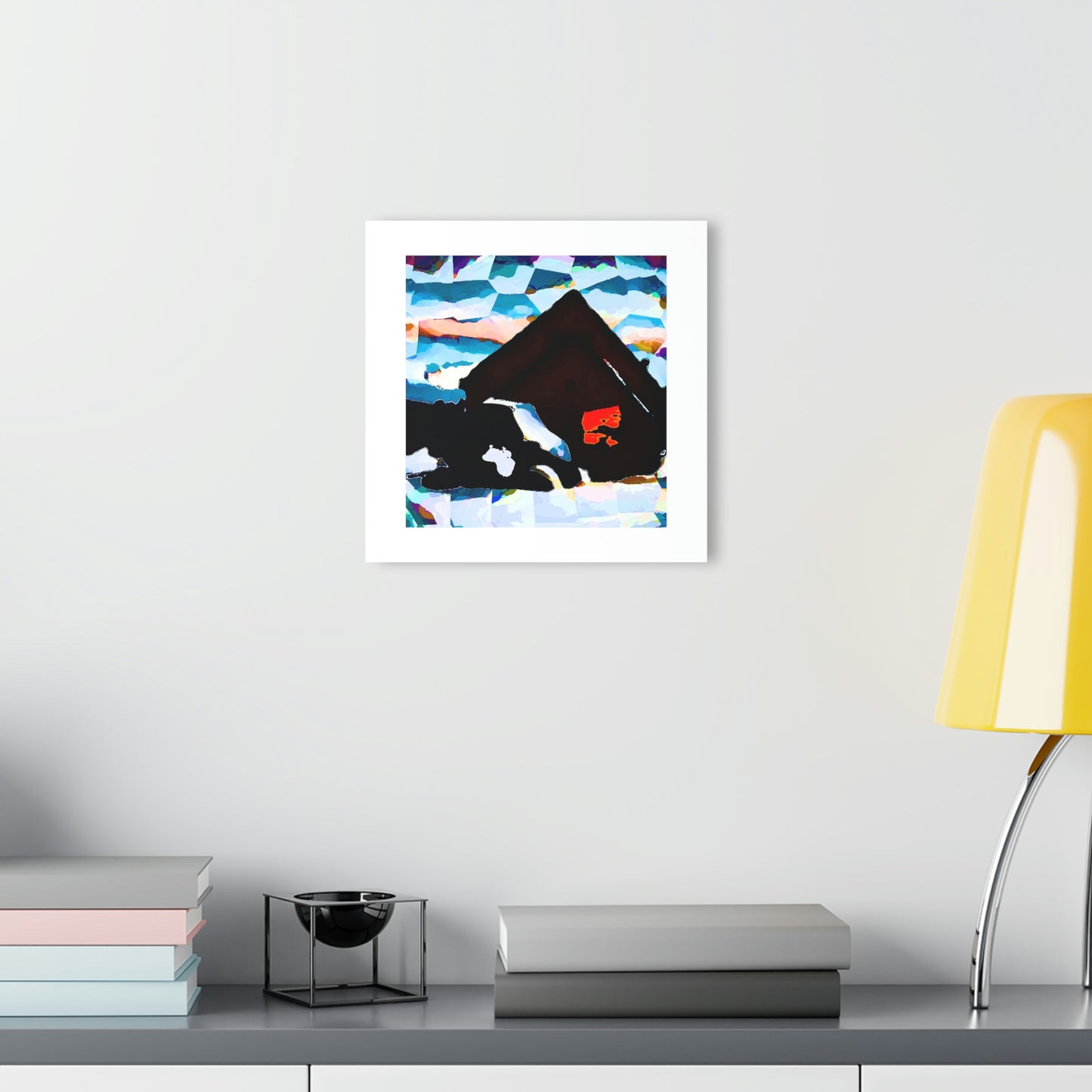 Acrylic Prints (French Cleat Hanging) ... After An Intense Snow Storm ... 'Digging Out' ... A Vehicle & Cabin "In The Mountains" ... March 2023 ... Original Works ...