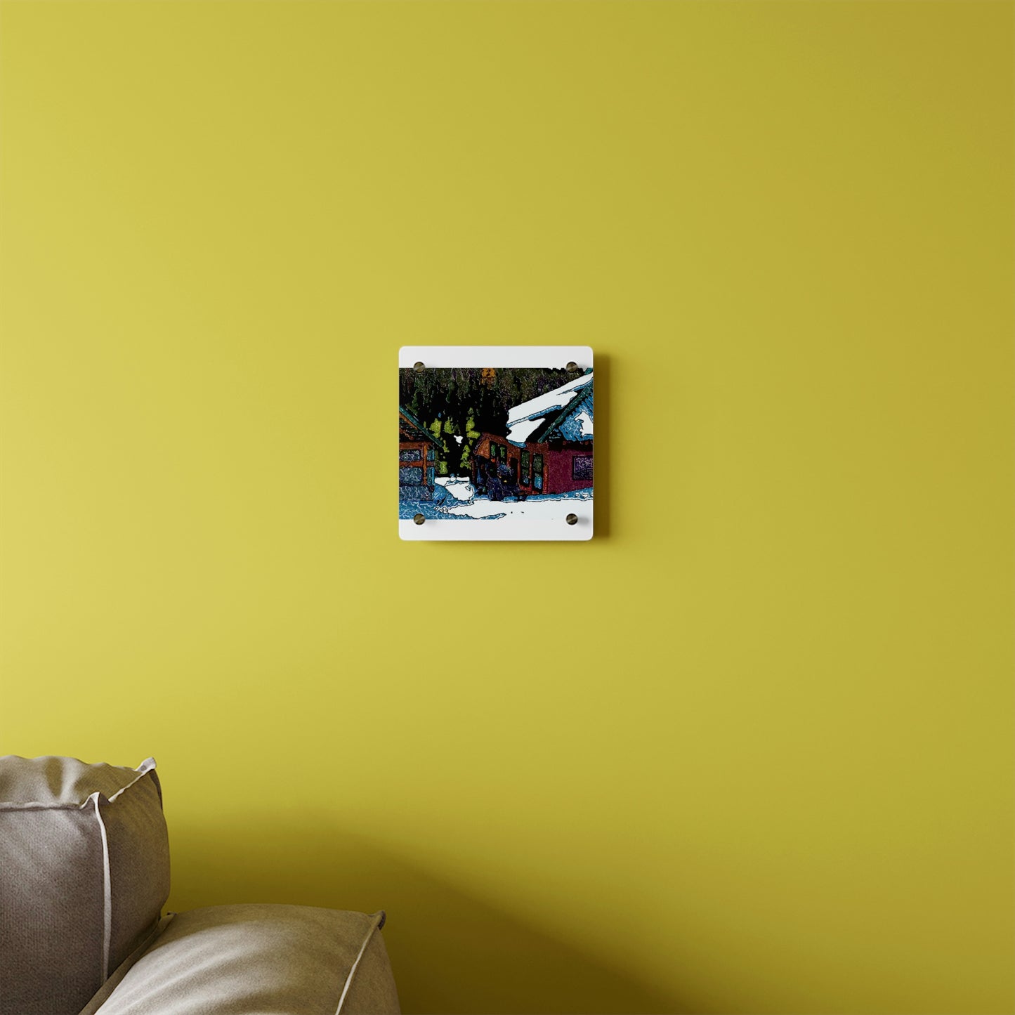 Acrylic Wall Art Panels ... "A Rider Passeth-Through-It" ... Colors Galore & A Bit Of Impressionism ... Original Works. Winter 2021. Central Idaho. Rendering Time: 12 Hours ...