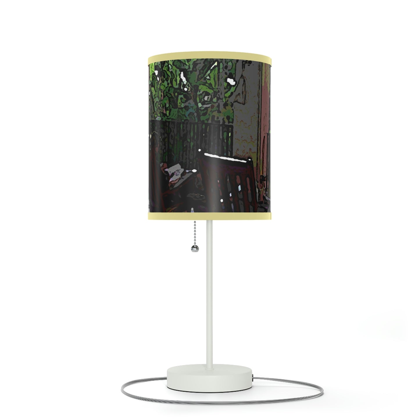 Lamp on a Stand, US|CA plug ...Lanai & Rocking Chairs At: 'The Pink Palace' ... The Royal Hawai'ian ... Honolulu, HI ... '27Oct2014' ... Original Works ...