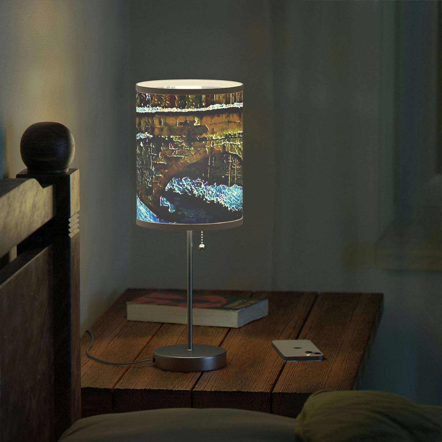 Lamp on a Stand, US|CA plug ... Walikng The Streets & Alleys ... 'Strolling The Canals ... '  ... Original Works  ...
