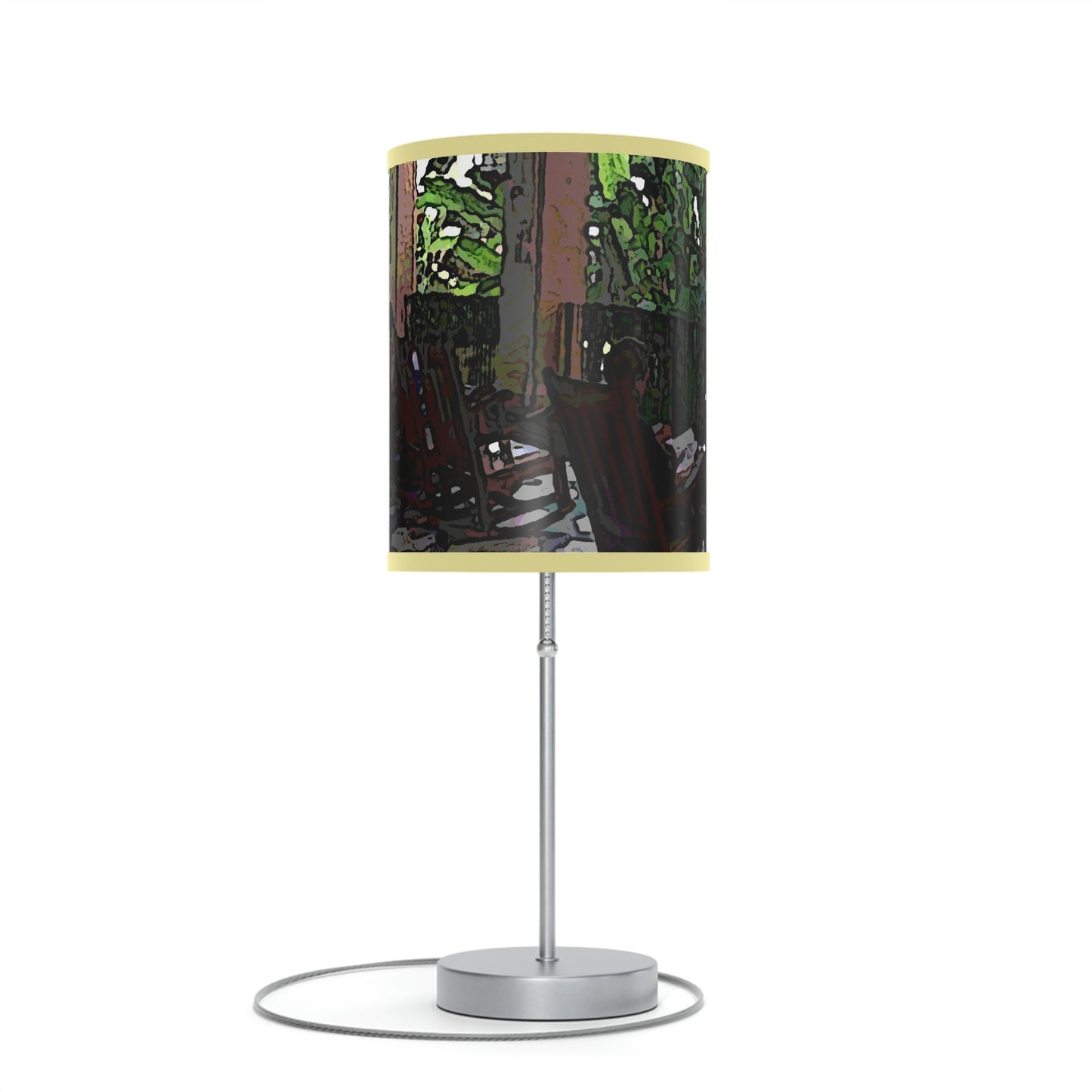 Lamp on a Stand, US|CA plug ...Lanai & Rocking Chairs At: 'The Pink Palace' ... The Royal Hawai'ian ... Honolulu, HI ... '27Oct2014' ... Original Works ...
