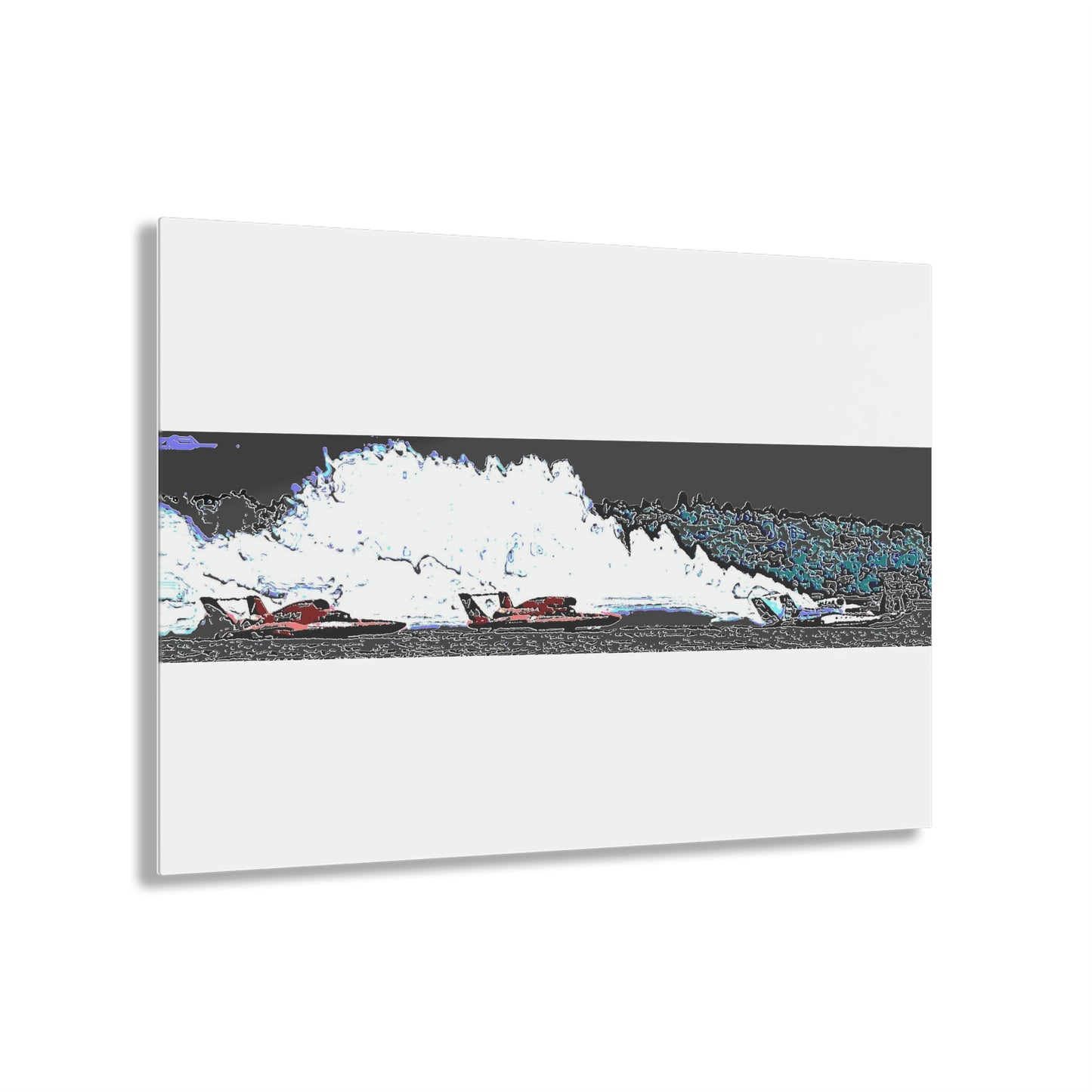 Acrylic Prints ... Seattle Columbia Cup On Lake Washington ... "Dave Wilcox Heads For The Win" ... Associate Gift-Photo ... Original Works ...