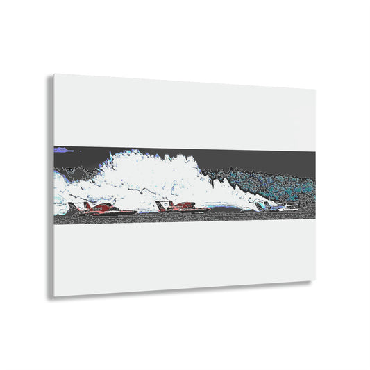 Acrylic Prints ... Seattle Columbia Cup On Lake Washington ... "Dave Wilcox Heads For The Win" ... Associate Gift-Photo ... Original Works ...