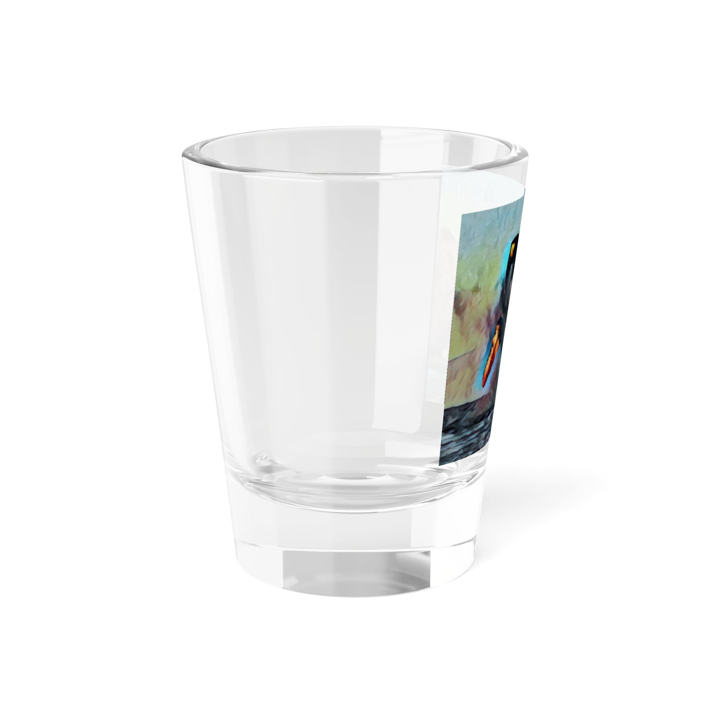 Shot Glass, 1.5oz ... An Extraordinary Humpback Breach ... 'With Explosive Energy' ... Family Archives (KPH) ... Circa: 21st Century. Maui, HI ... Original Works ...